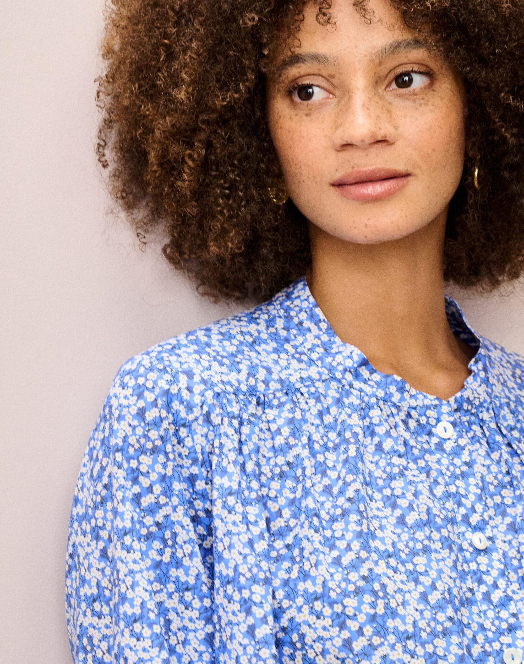 Liberty Print Organic Cotton Smock Shirt