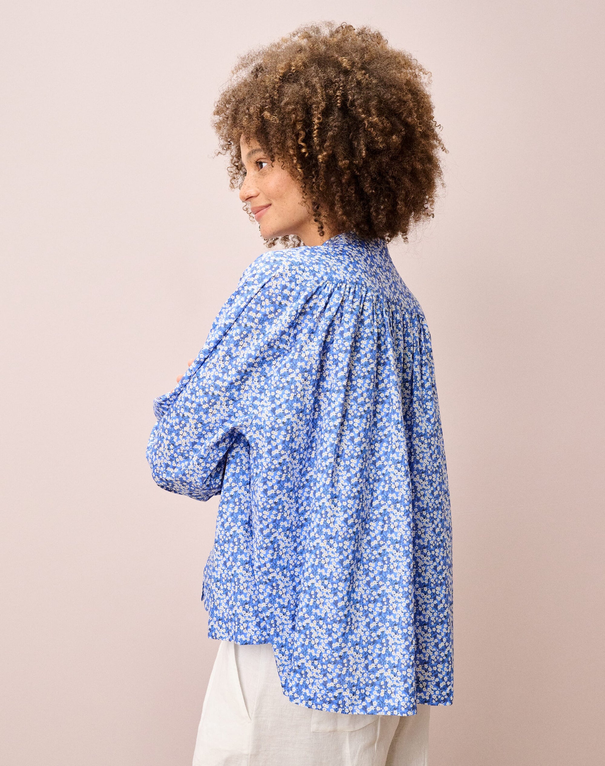 Liberty Print Organic Cotton Smock Shirt