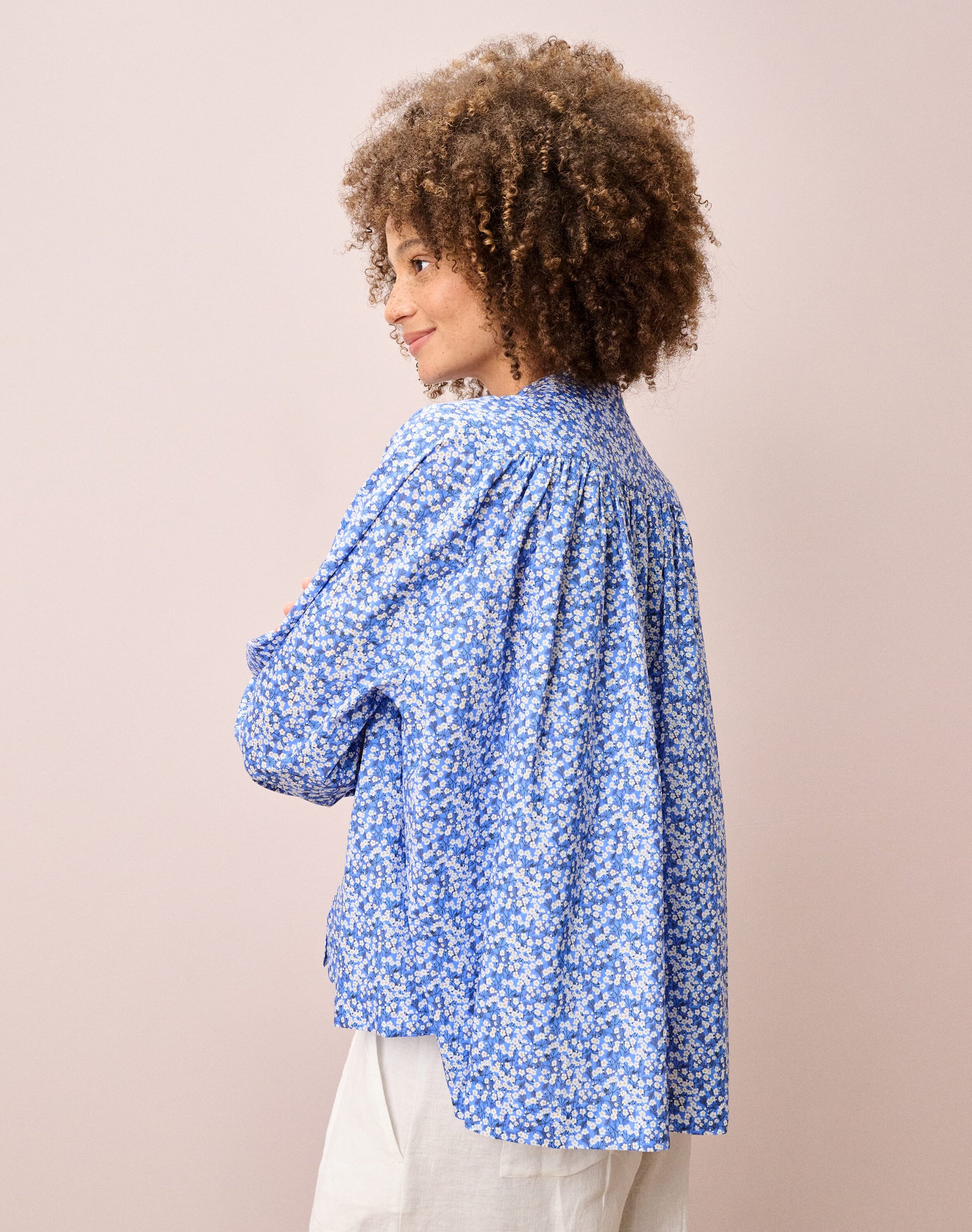 Liberty Print Organic Cotton Smock Shirt