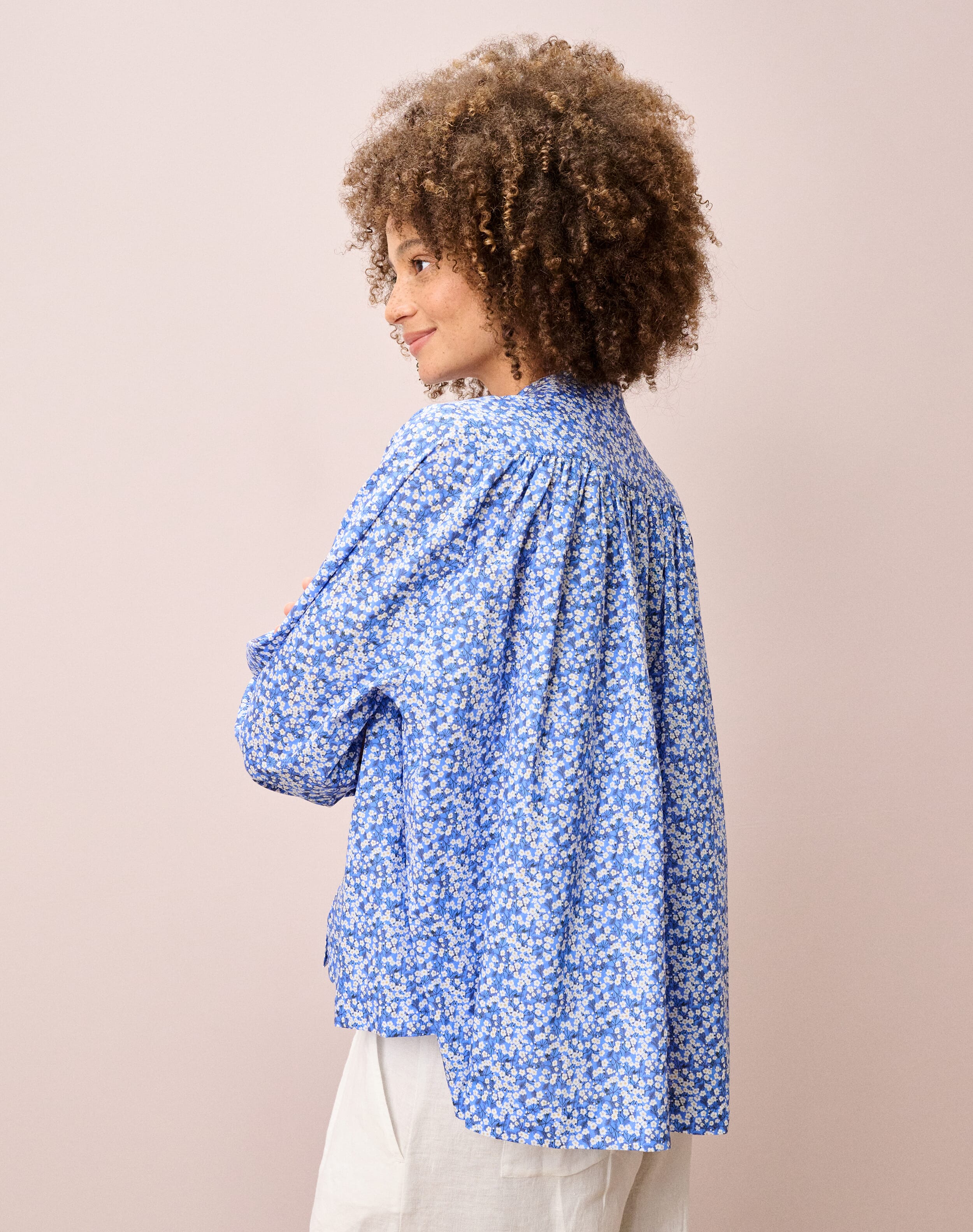 Liberty Print Organic Cotton Smock Shirt