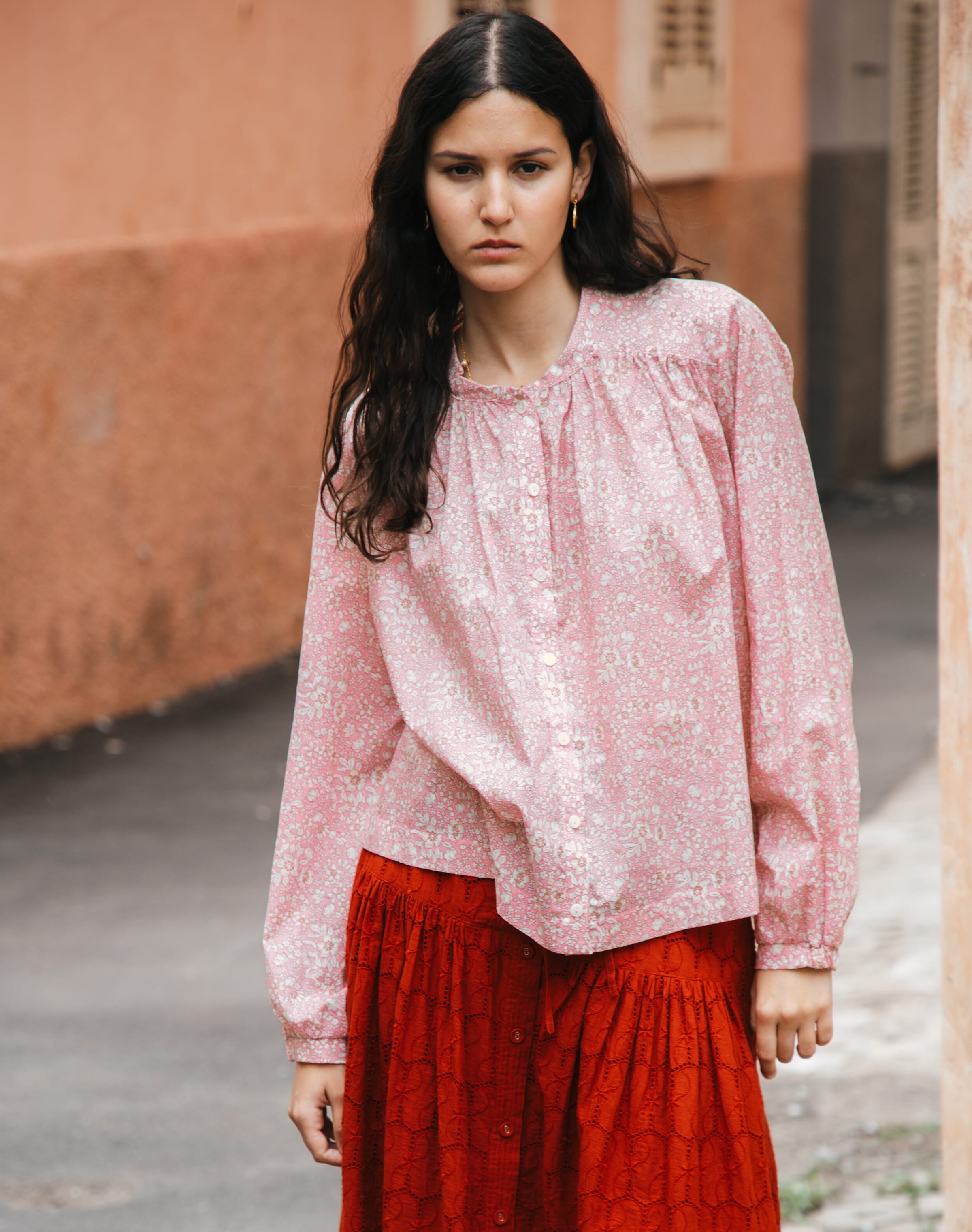 Liberty Print Organic Cotton Smock Shirt