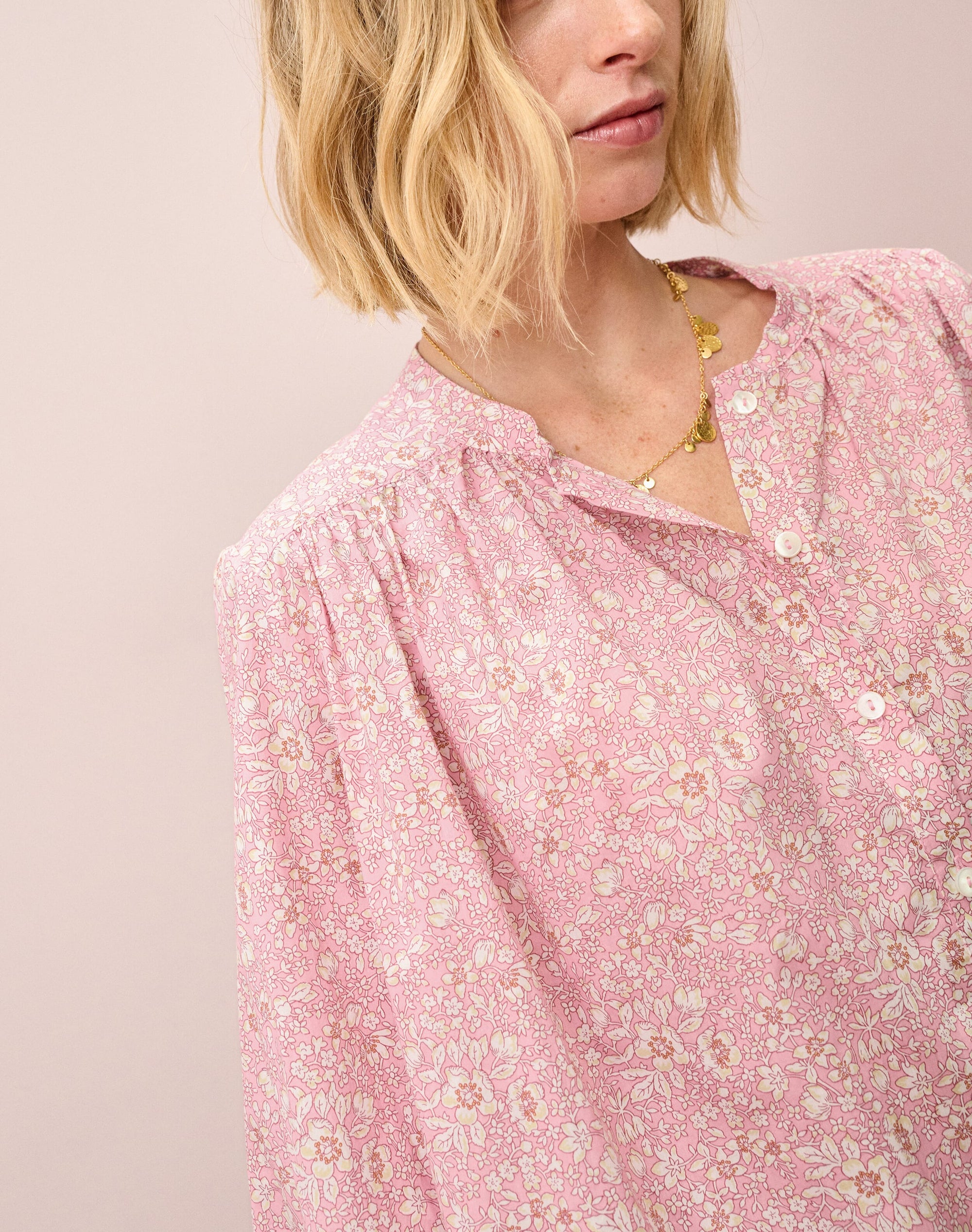 Liberty Print Organic Cotton Smock Shirt