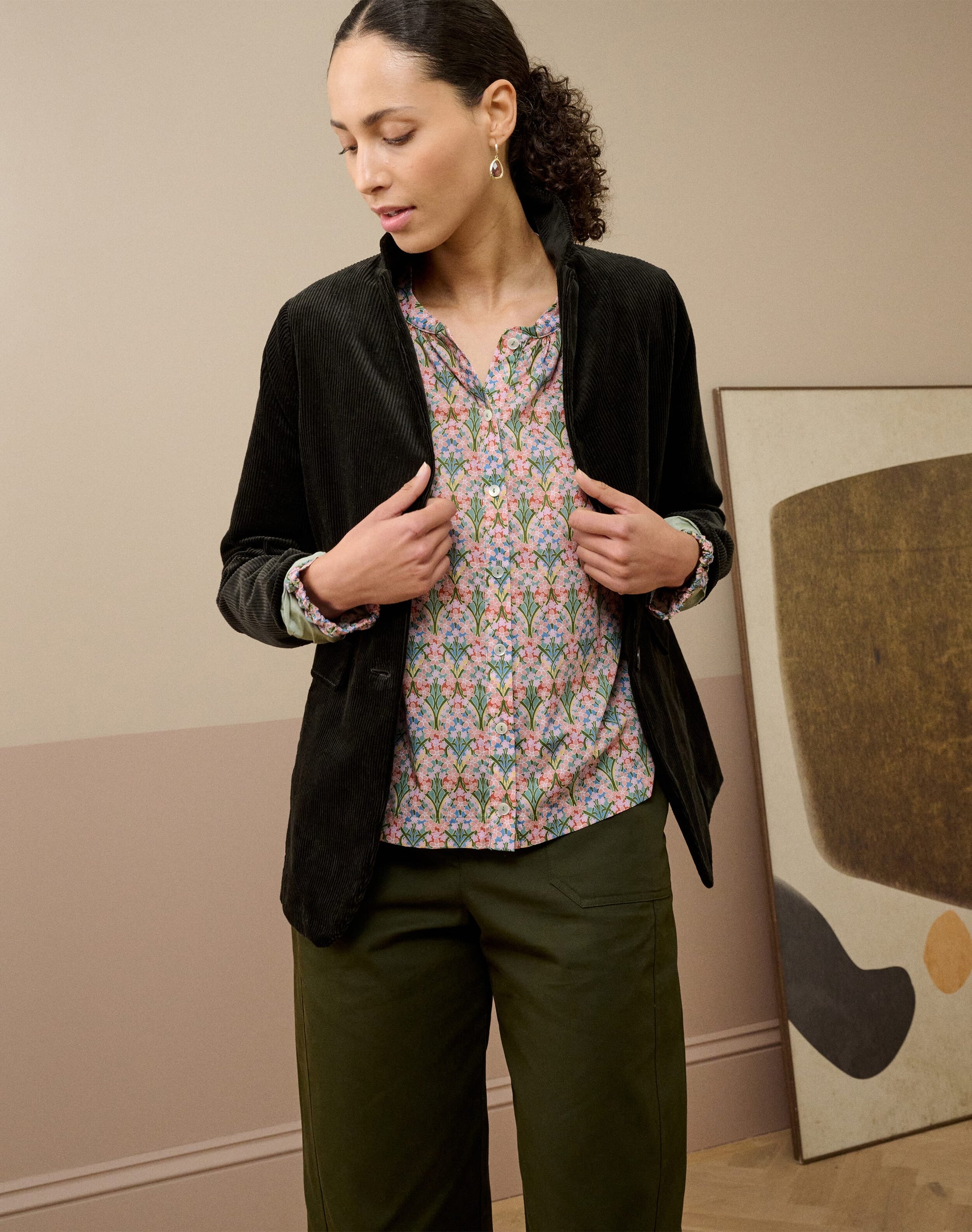 Liberty Print Organic Cotton Smock Shirt