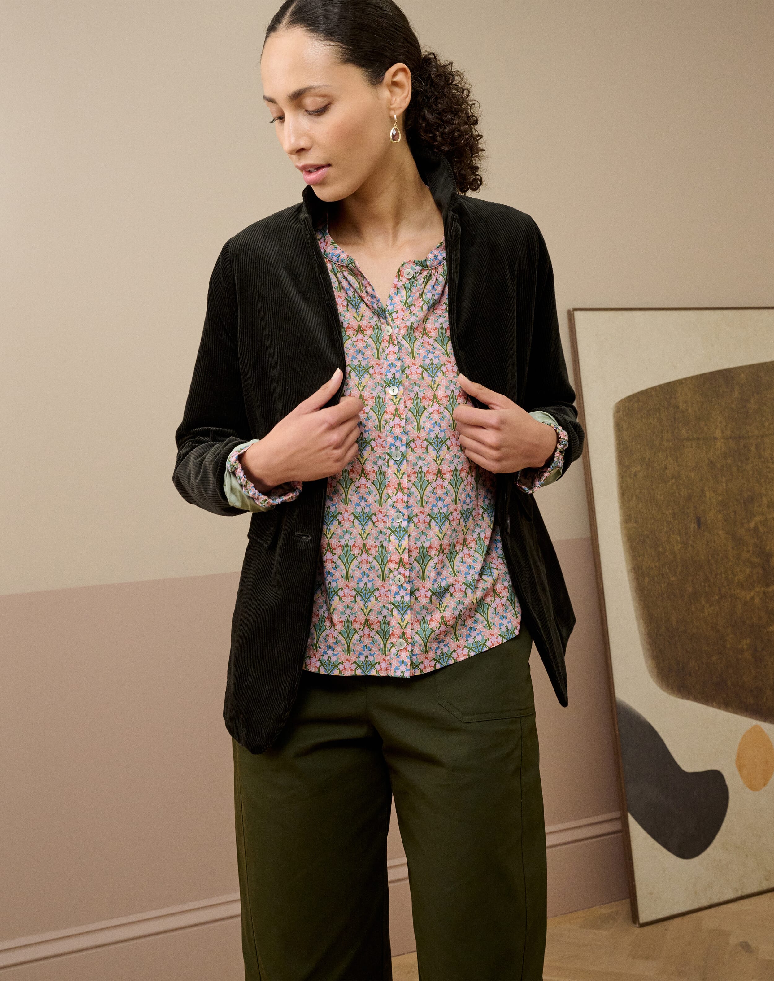 Liberty Print Organic Cotton Smock Shirt