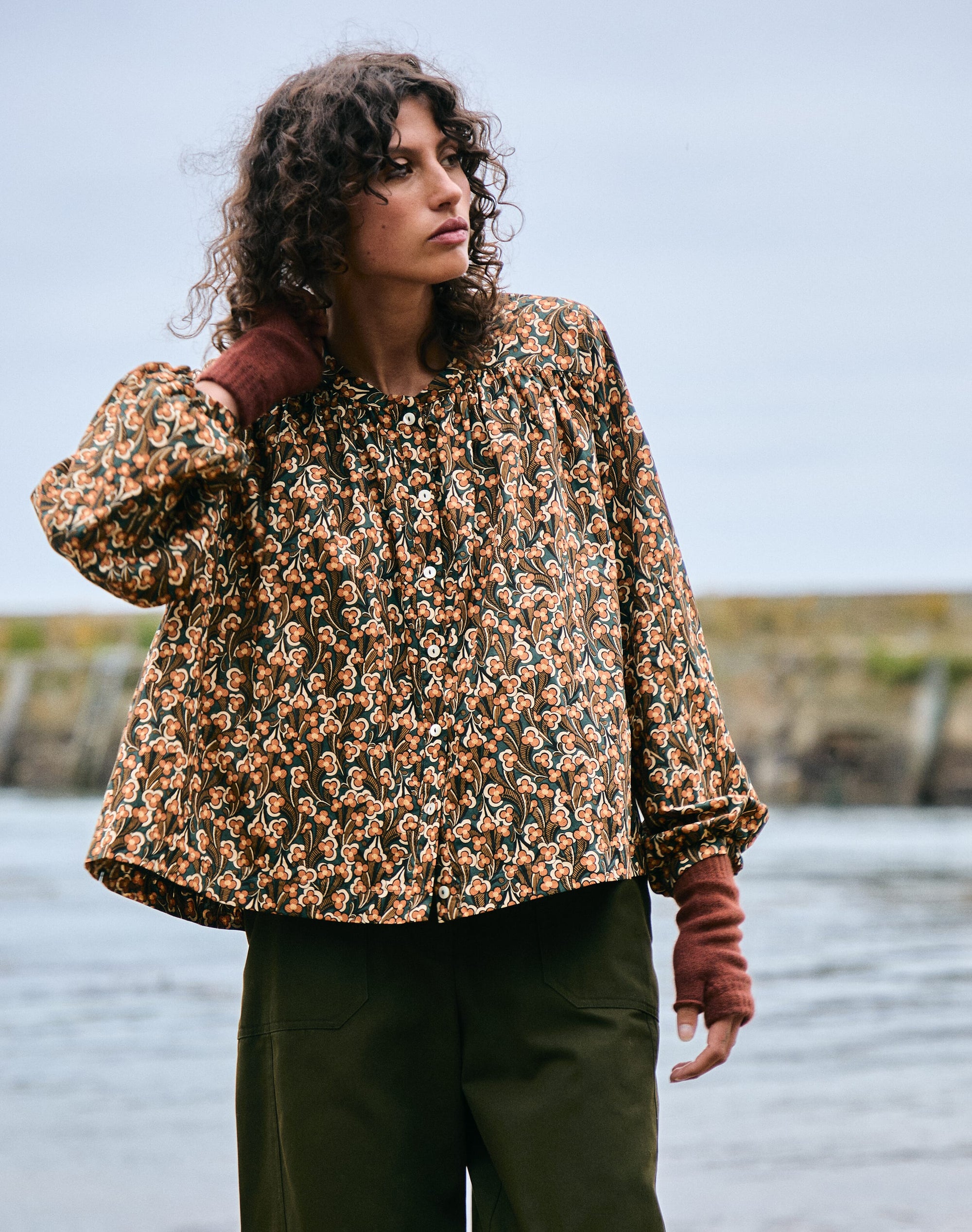 Liberty Print Organic Cotton Smock Shirt