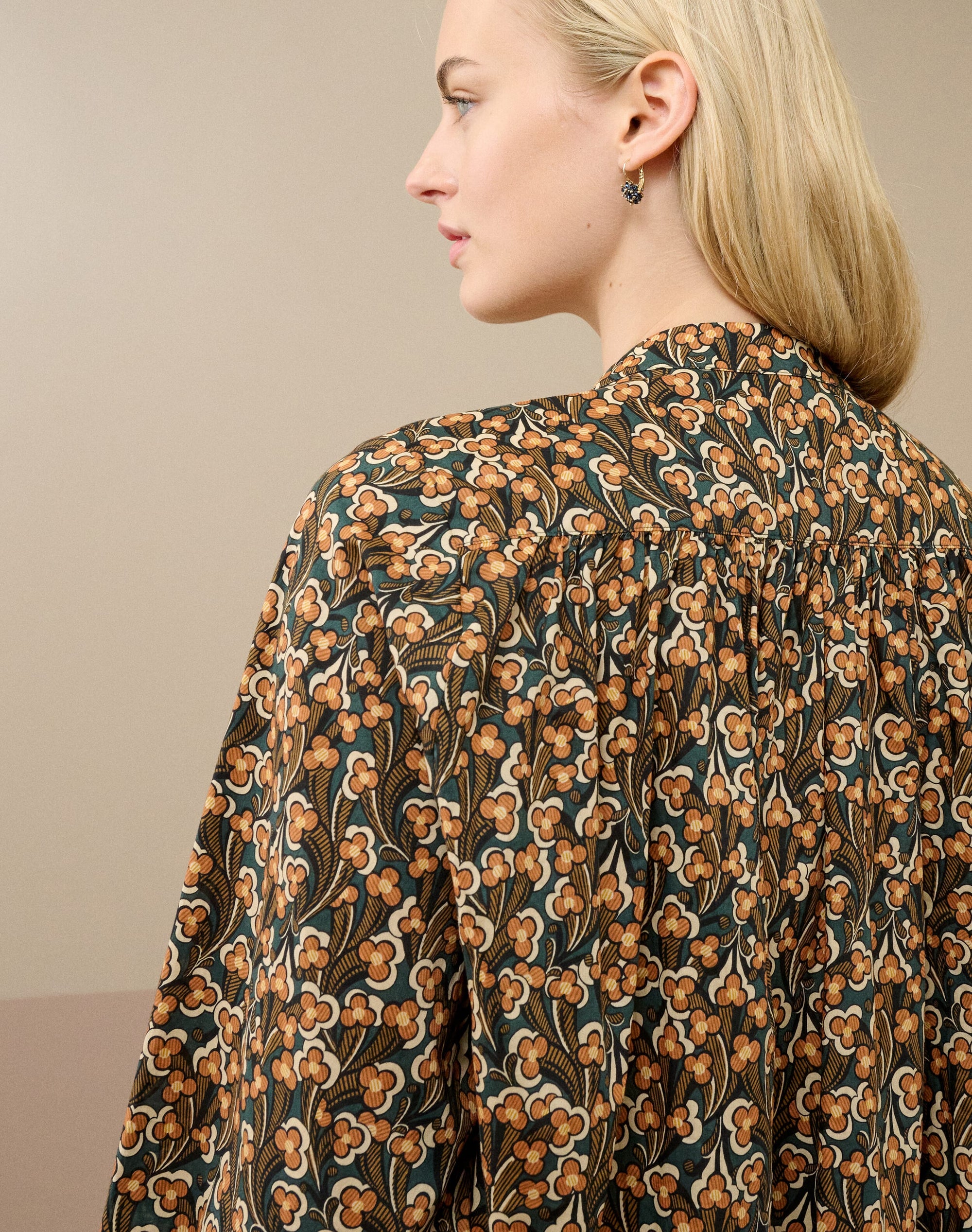 Liberty Print Organic Cotton Smock Shirt