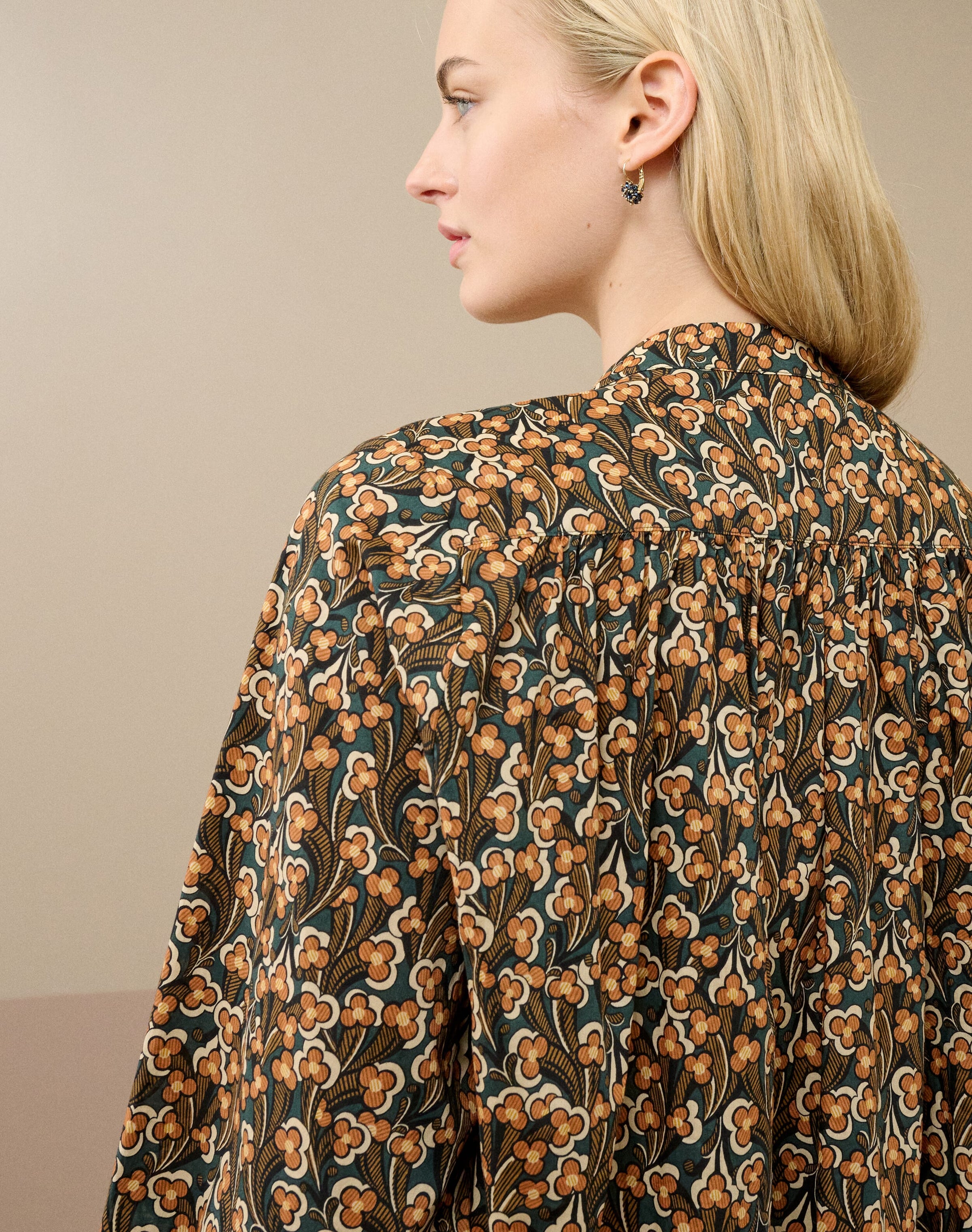 Liberty Print Organic Cotton Smock Shirt
