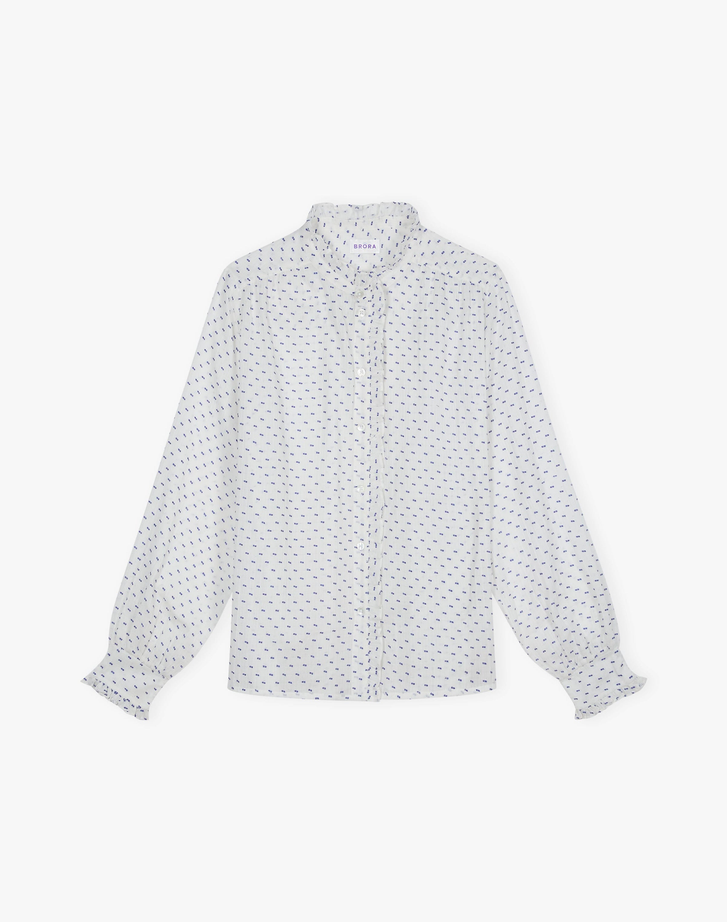 Cotton Dobby Pie Crust Blouse