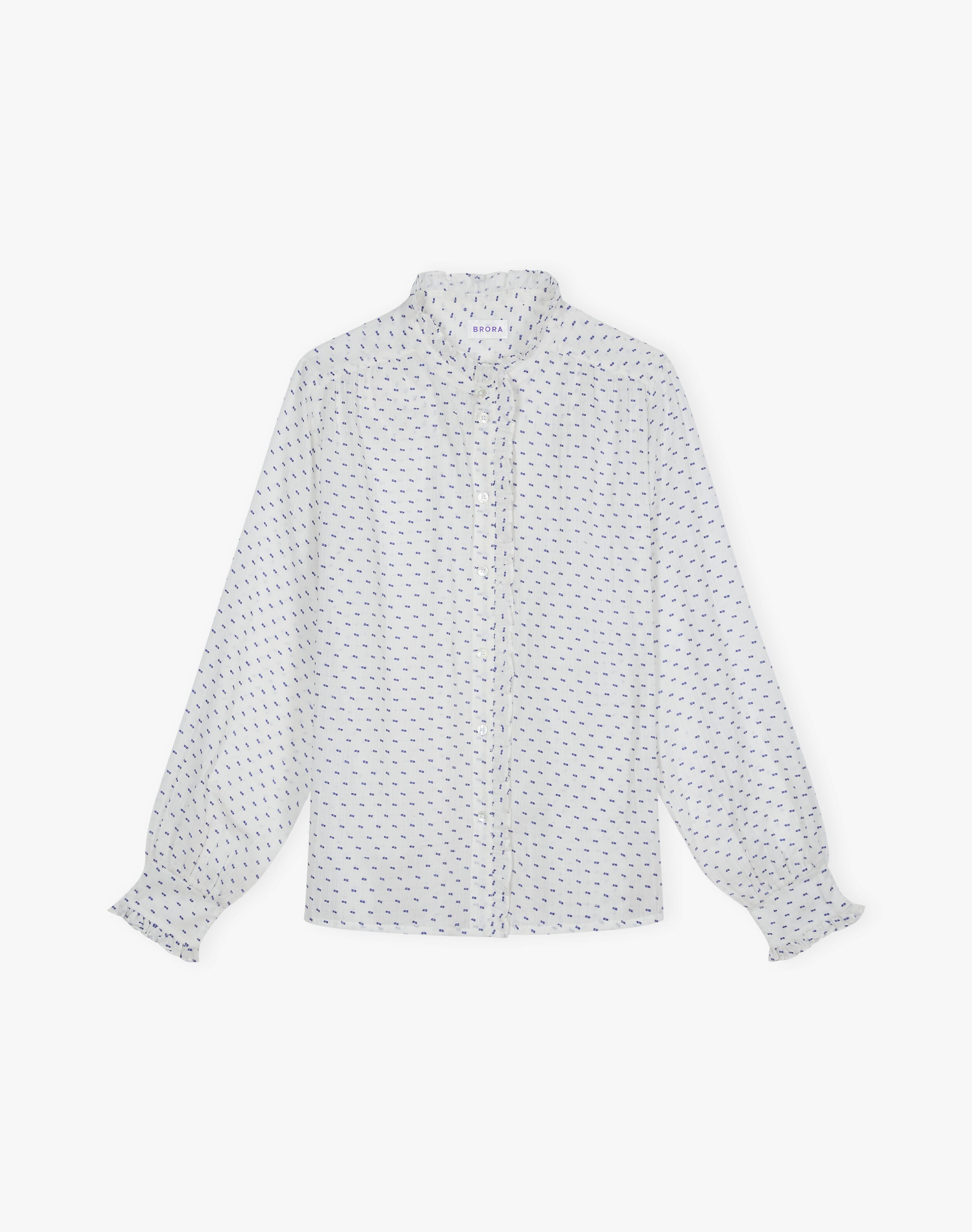 Cotton Dobby Pie Crust Blouse