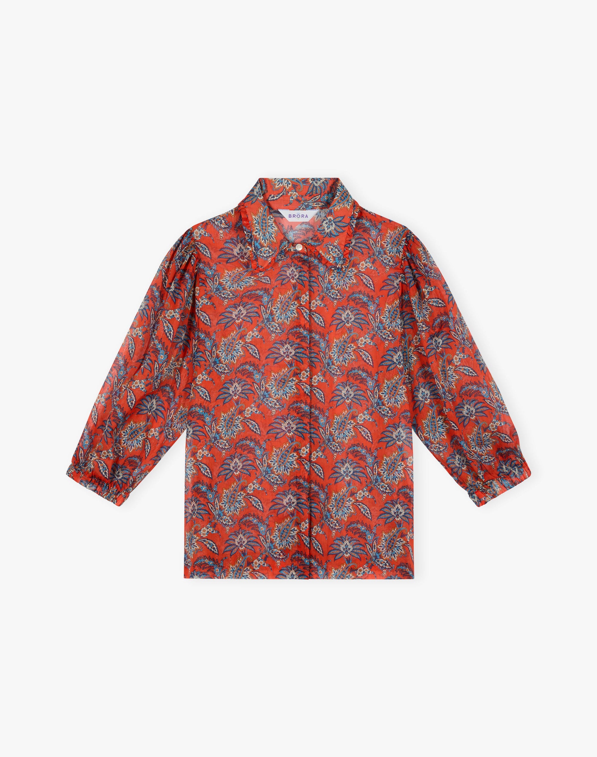 Liberty Print Cotton Chiffon Blouse