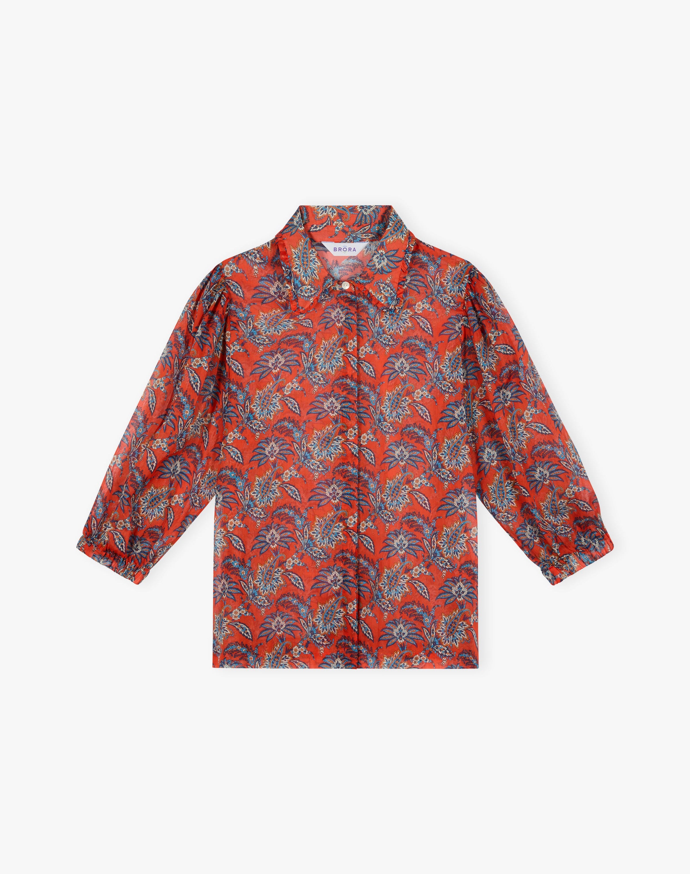 Liberty Print Cotton Chiffon Blouse