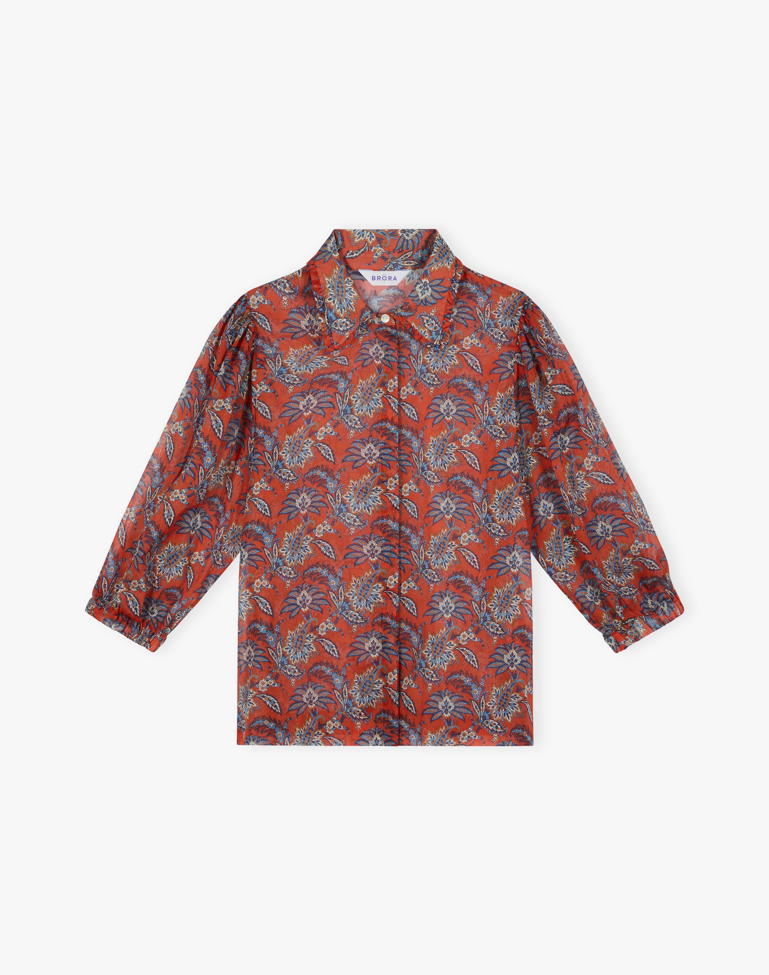 Liberty Print Cotton Chiffon Blouse