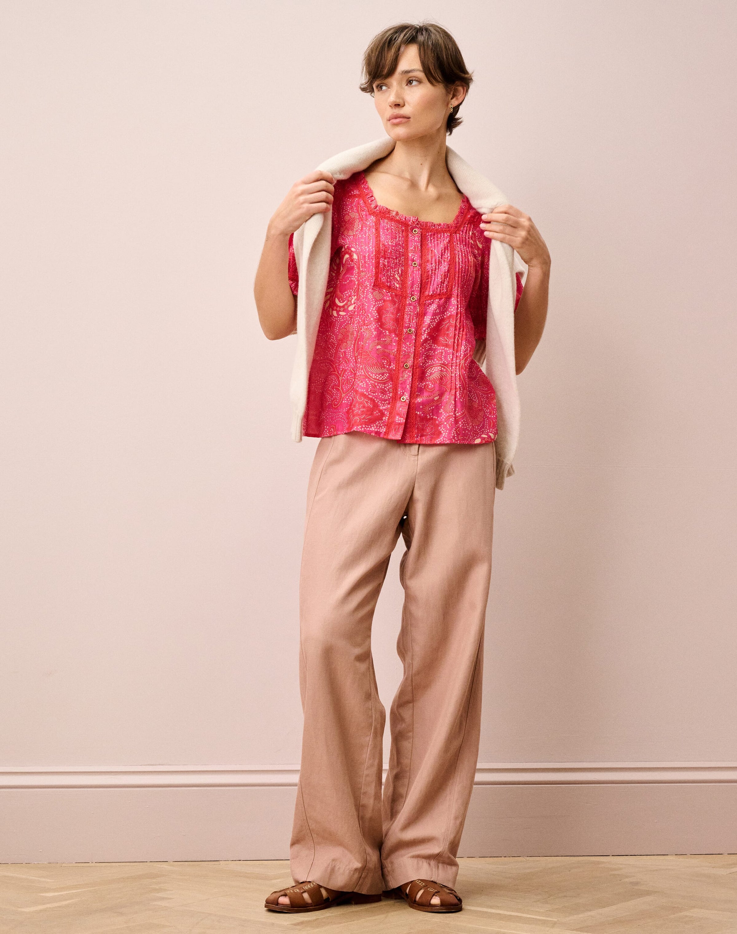 Silk Cotton Batik Print Blouse