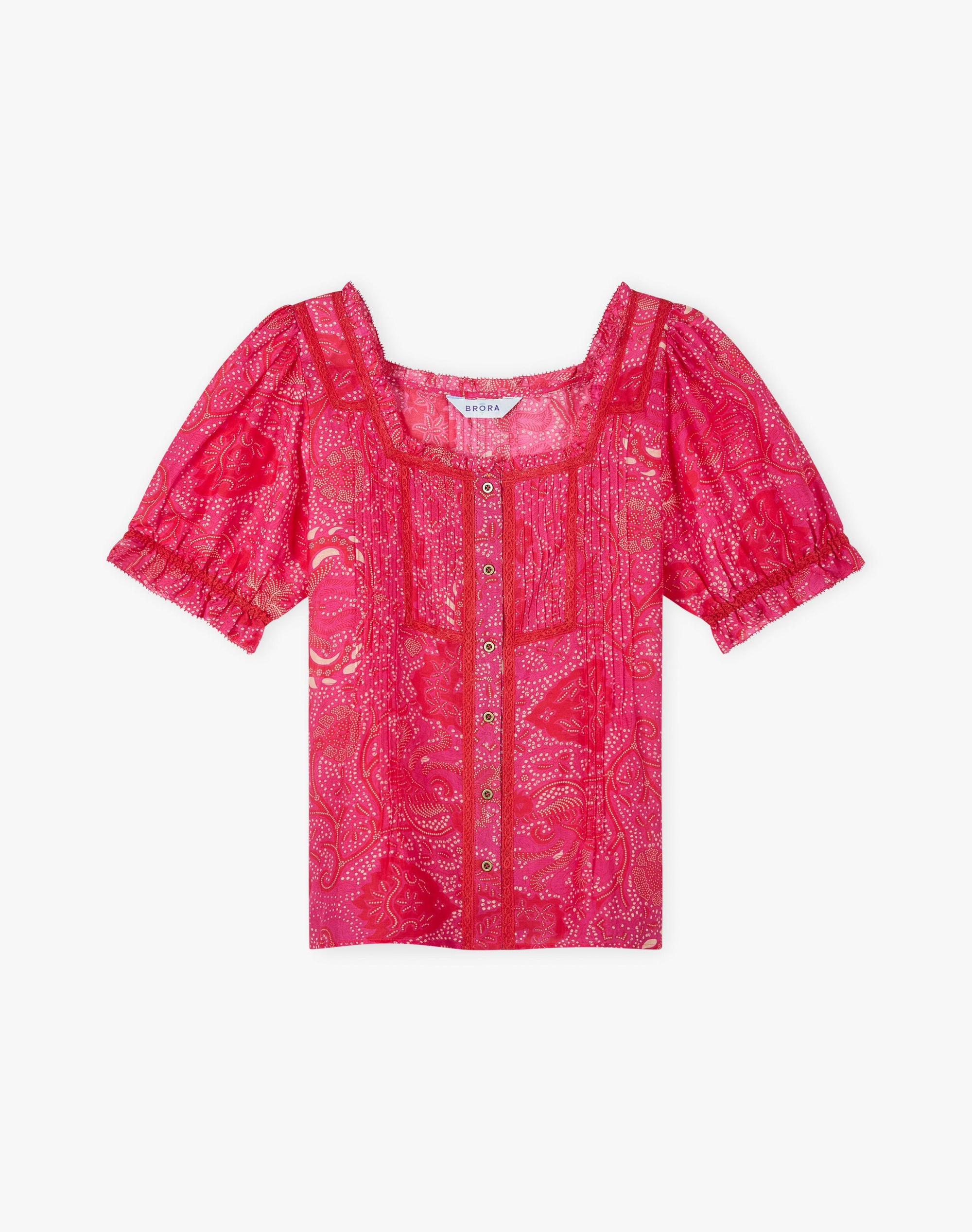 Silk Cotton Batik Print Blouse