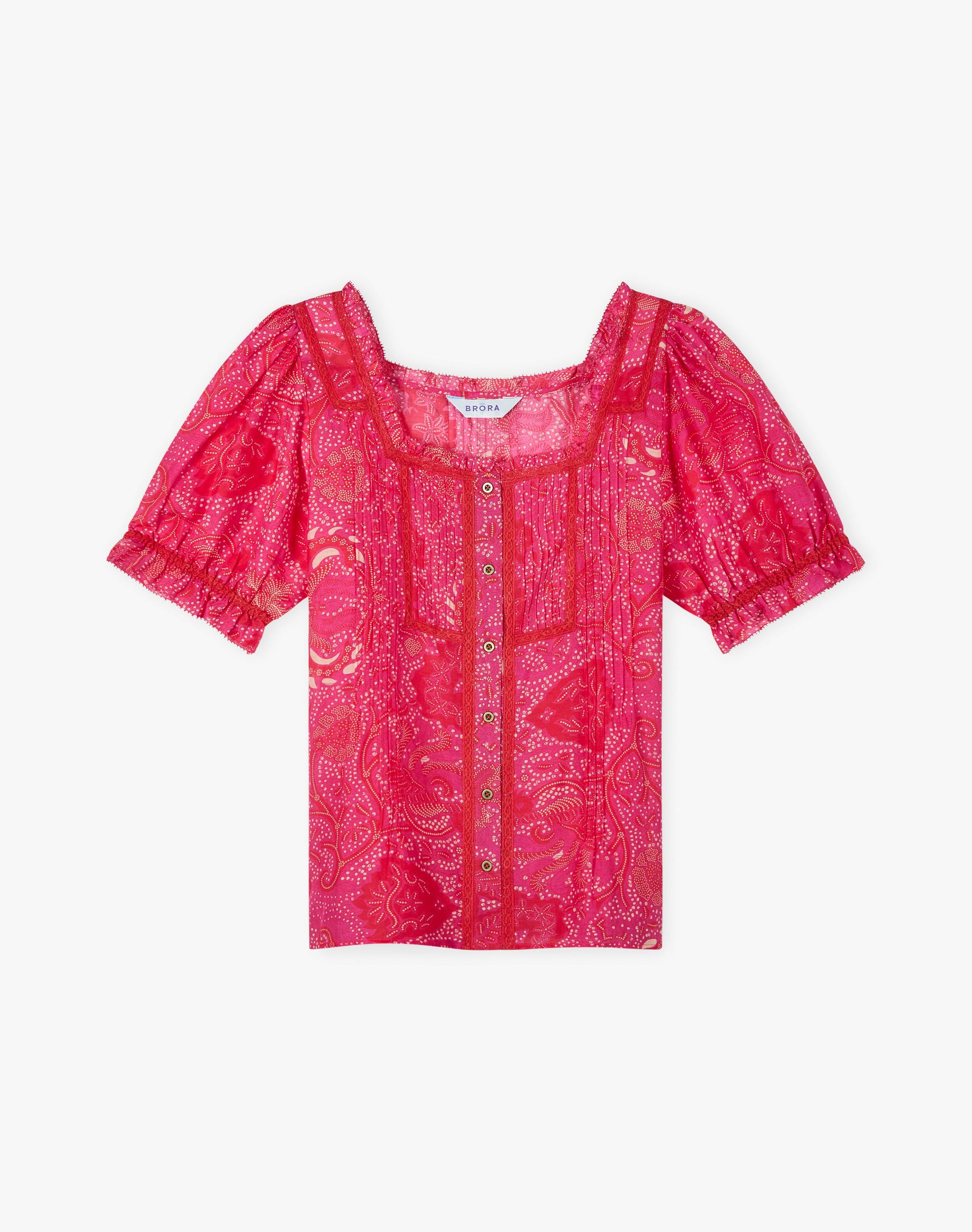 Silk Cotton Batik Print Blouse