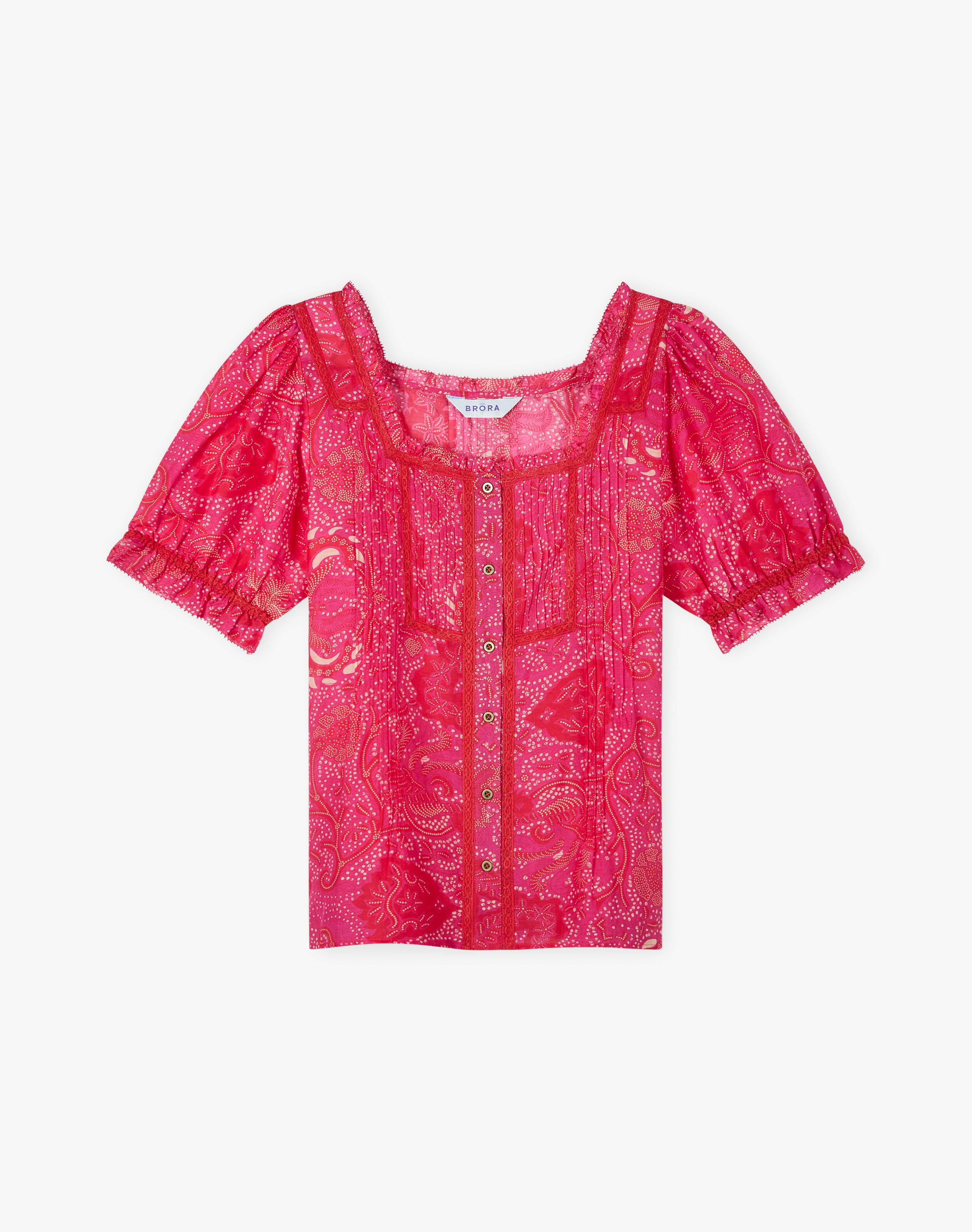 Silk Cotton Batik Print Blouse