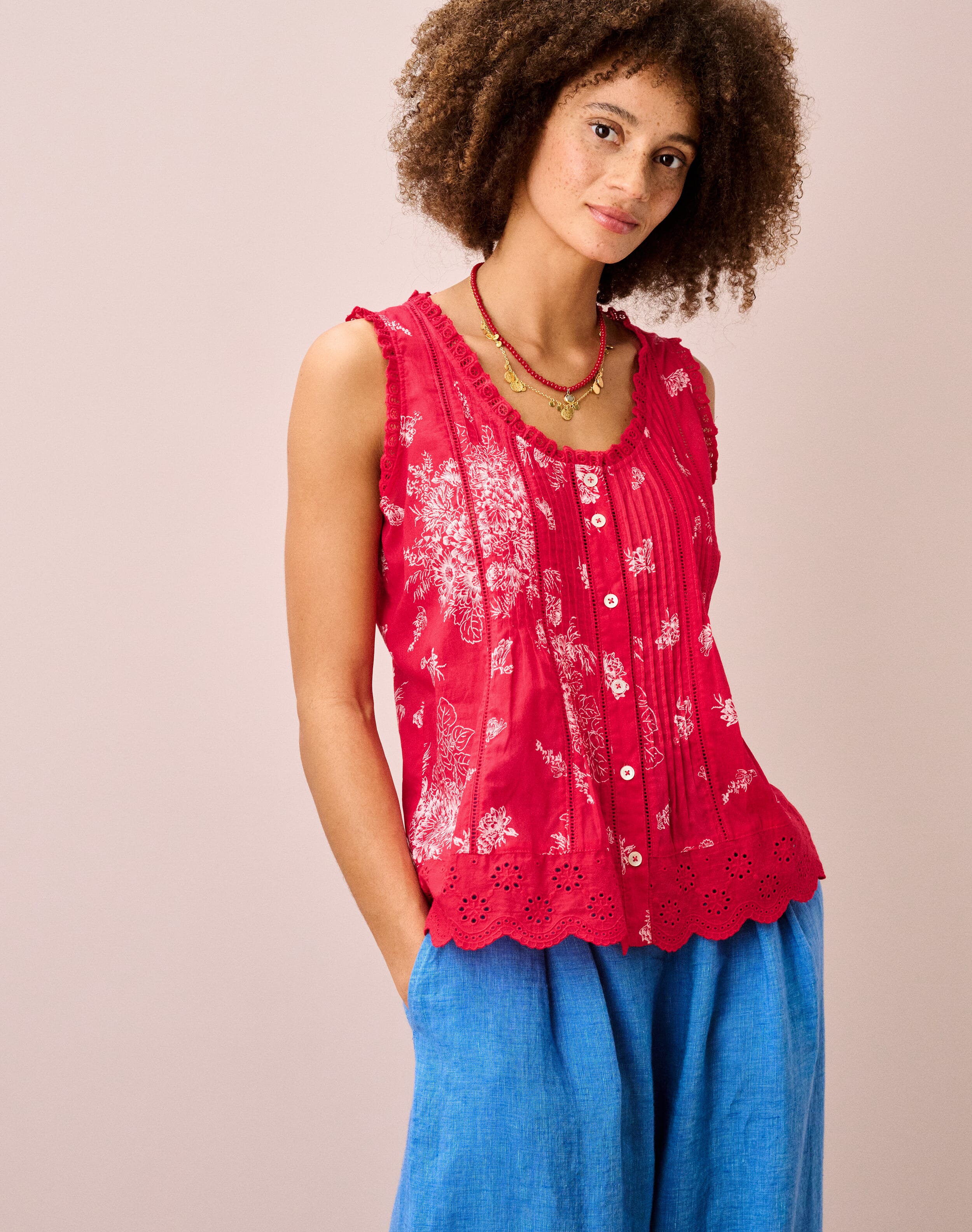 Organic Cotton Pintuck Sun Top