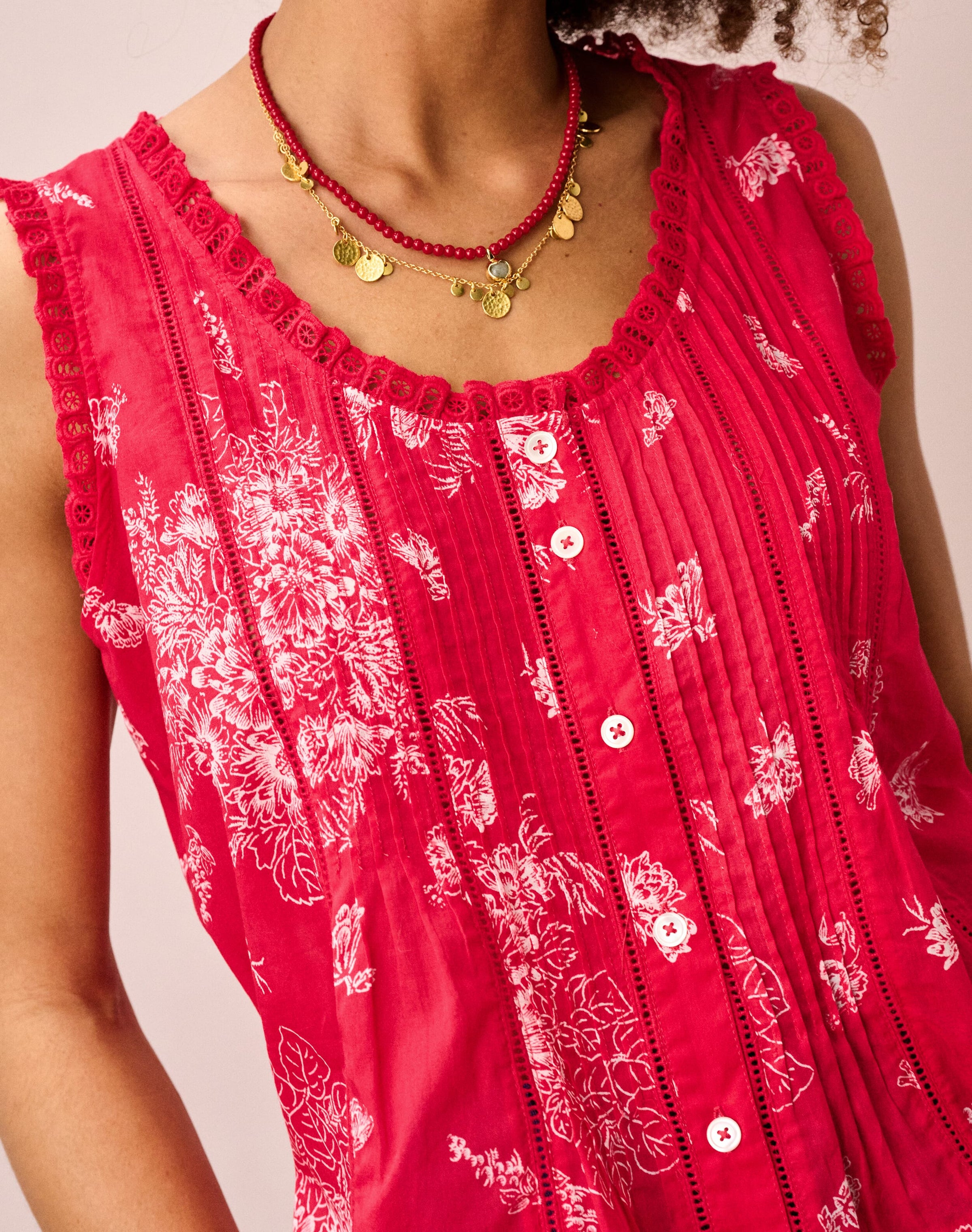 Organic Cotton Pintuck Sun Top