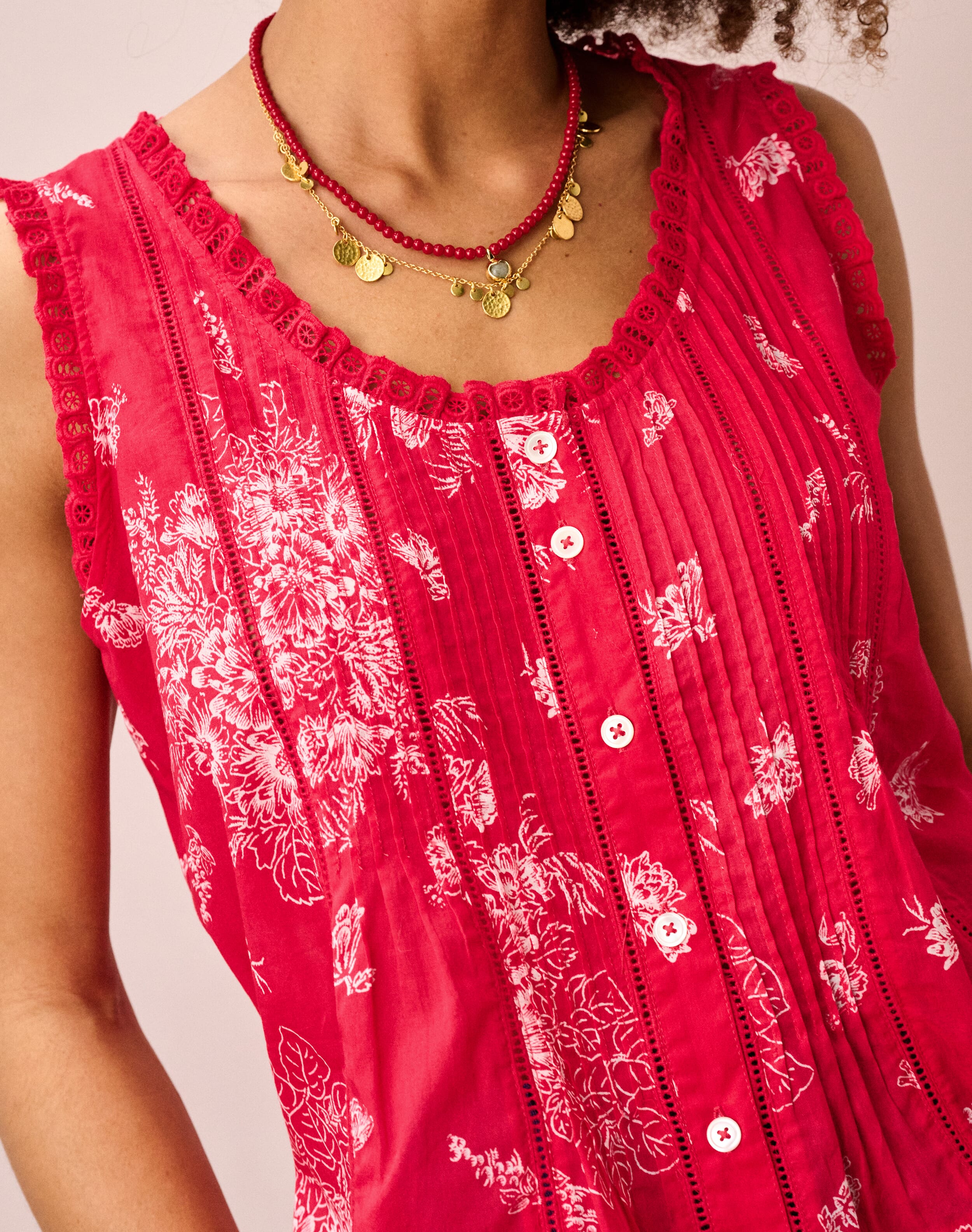 Organic Cotton Pintuck Sun Top