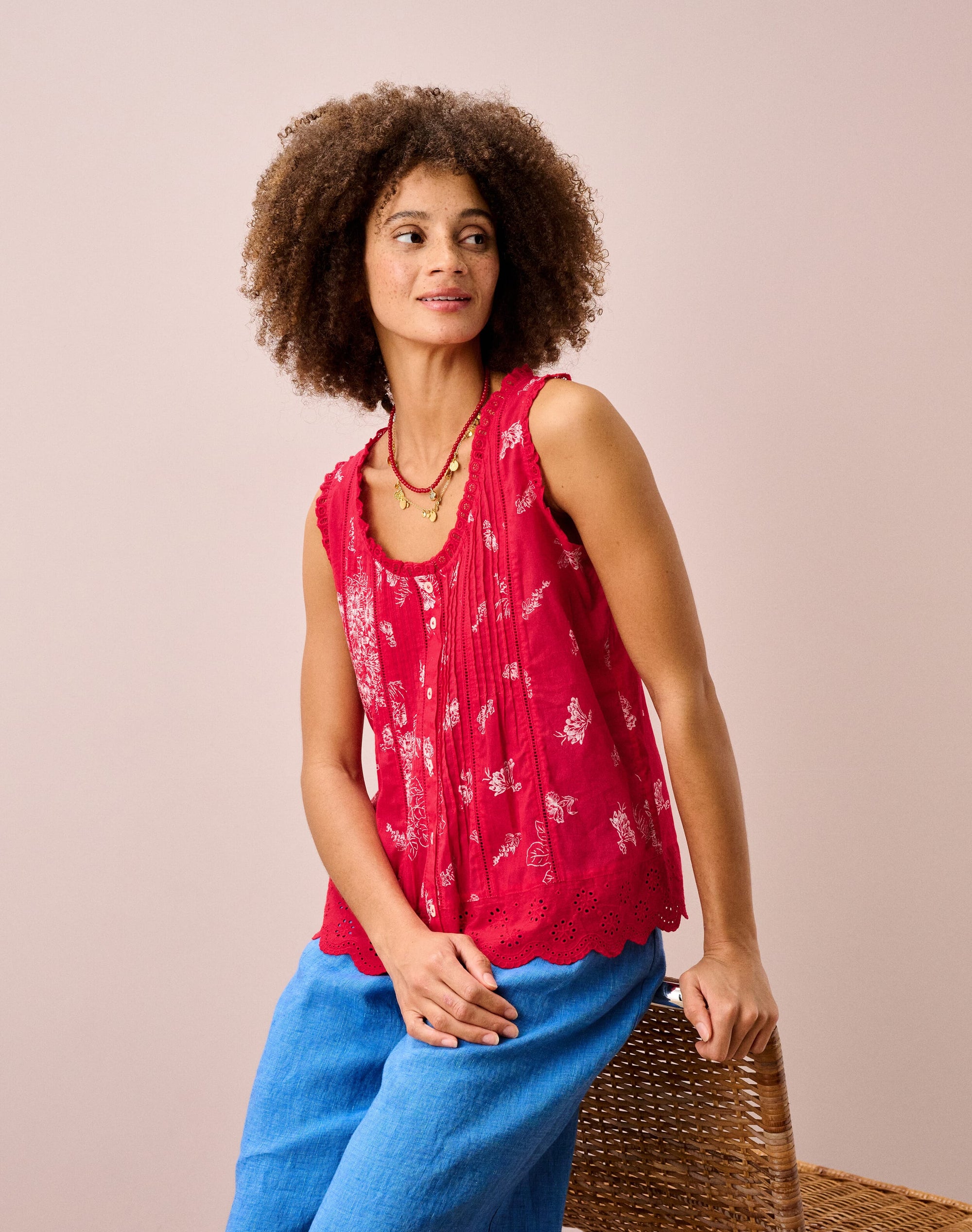 Organic Cotton Pintuck Sun Top