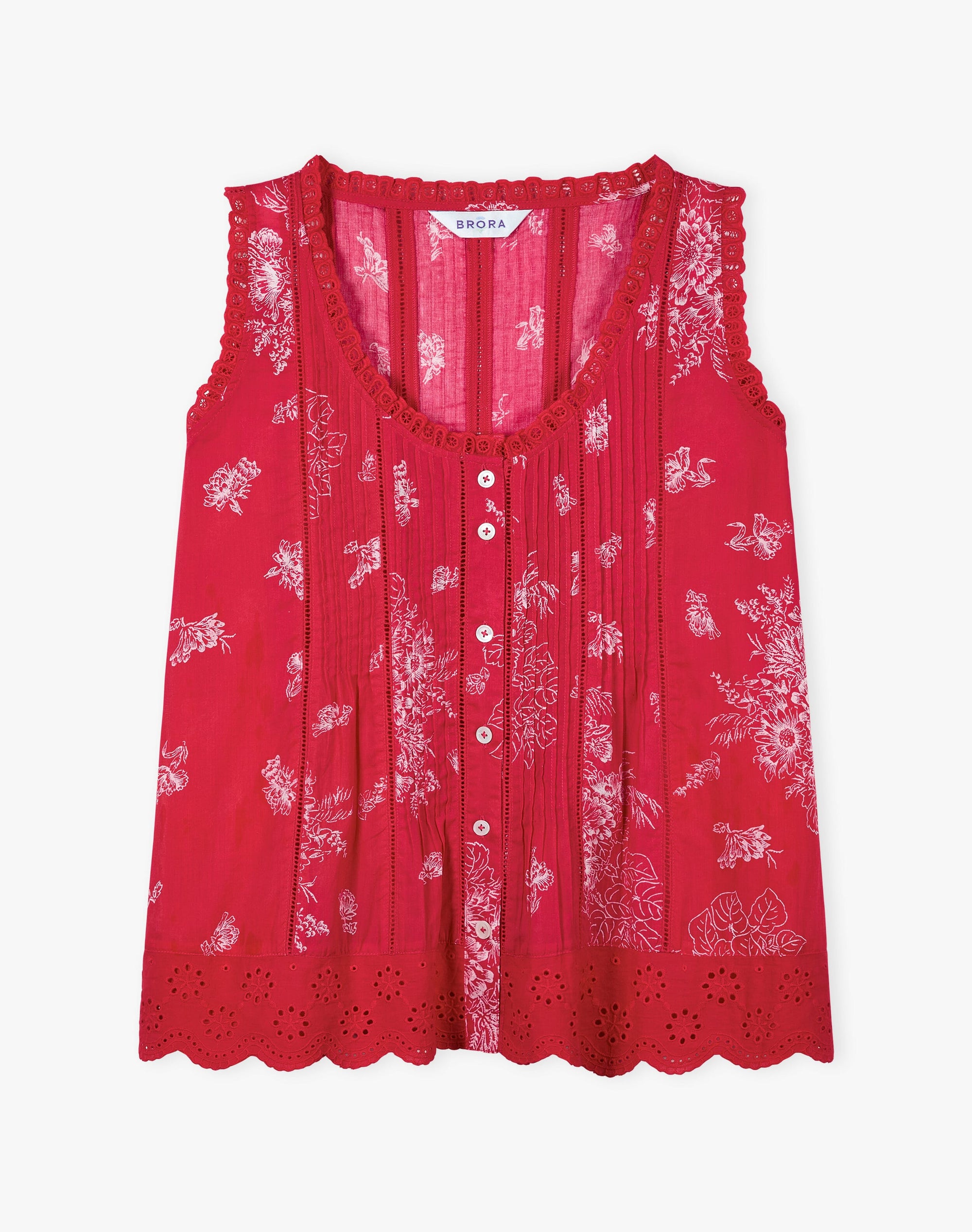 Organic Cotton Pintuck Sun Top
