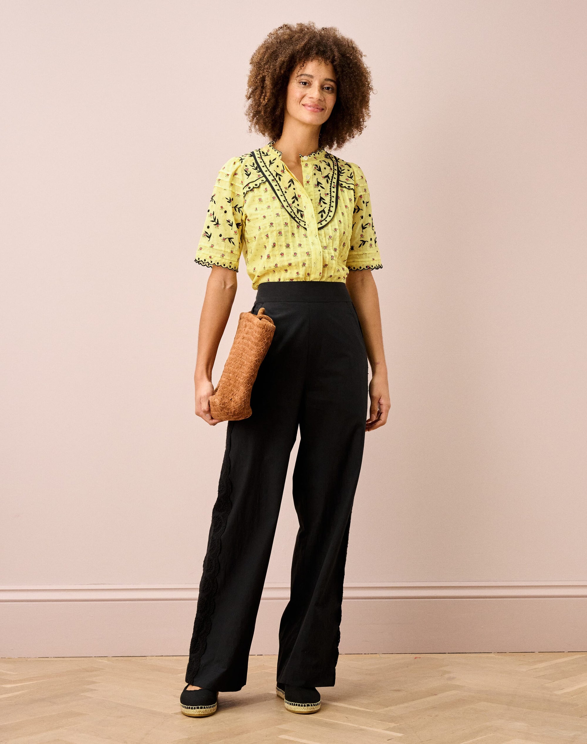 Organic Cotton Floral Print Blouse