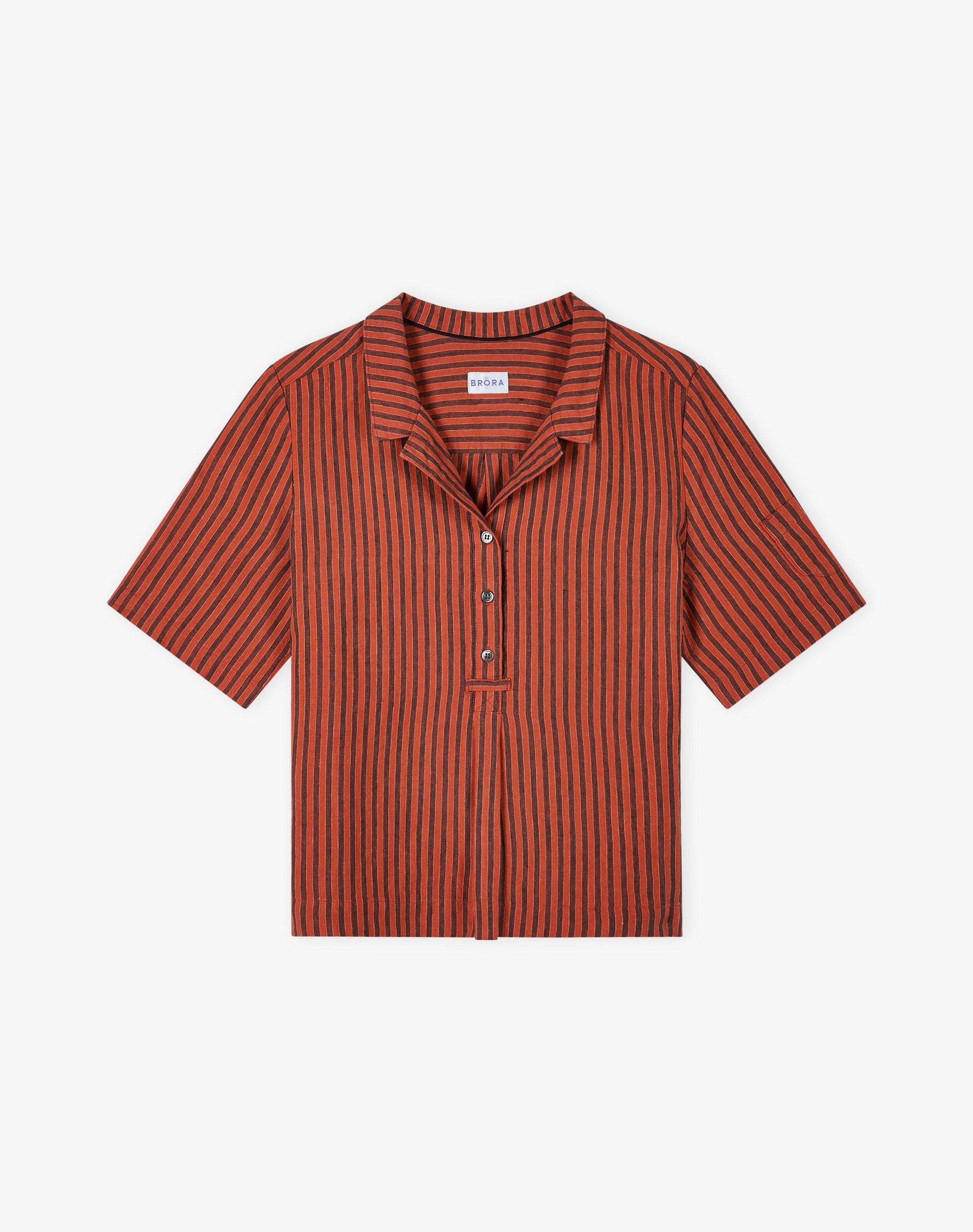 Stripe Linen Utility Shirt