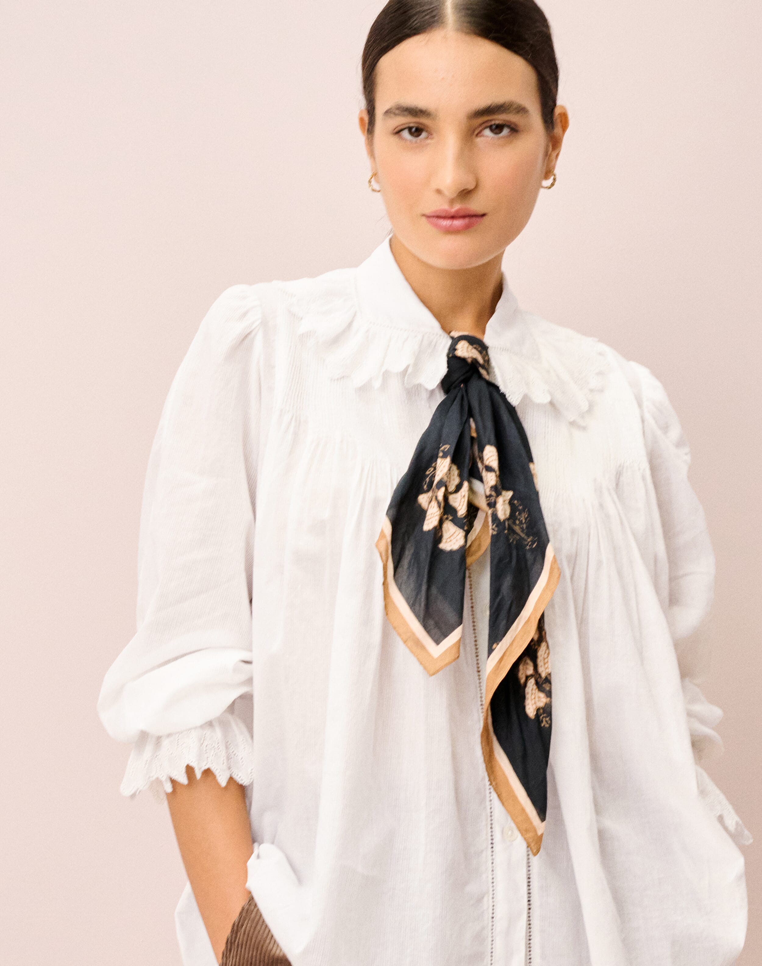 Organic Cotton Frill Collar Blouse
