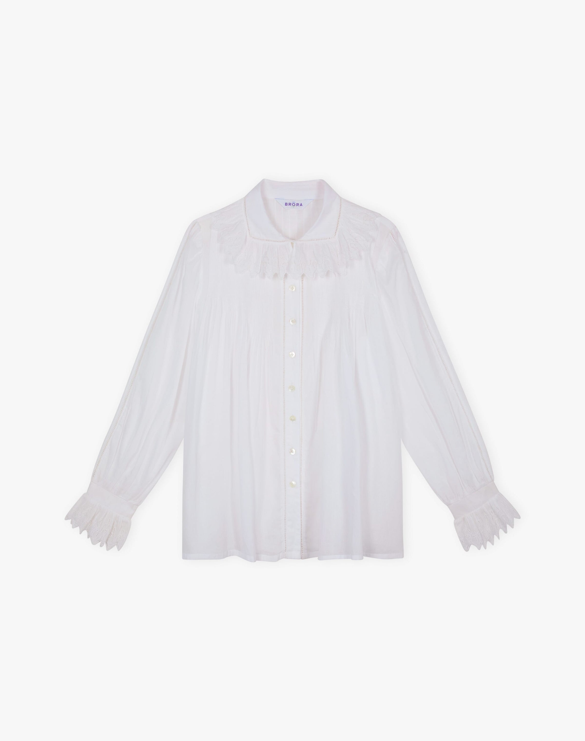 Organic Cotton Frill Collar Blouse