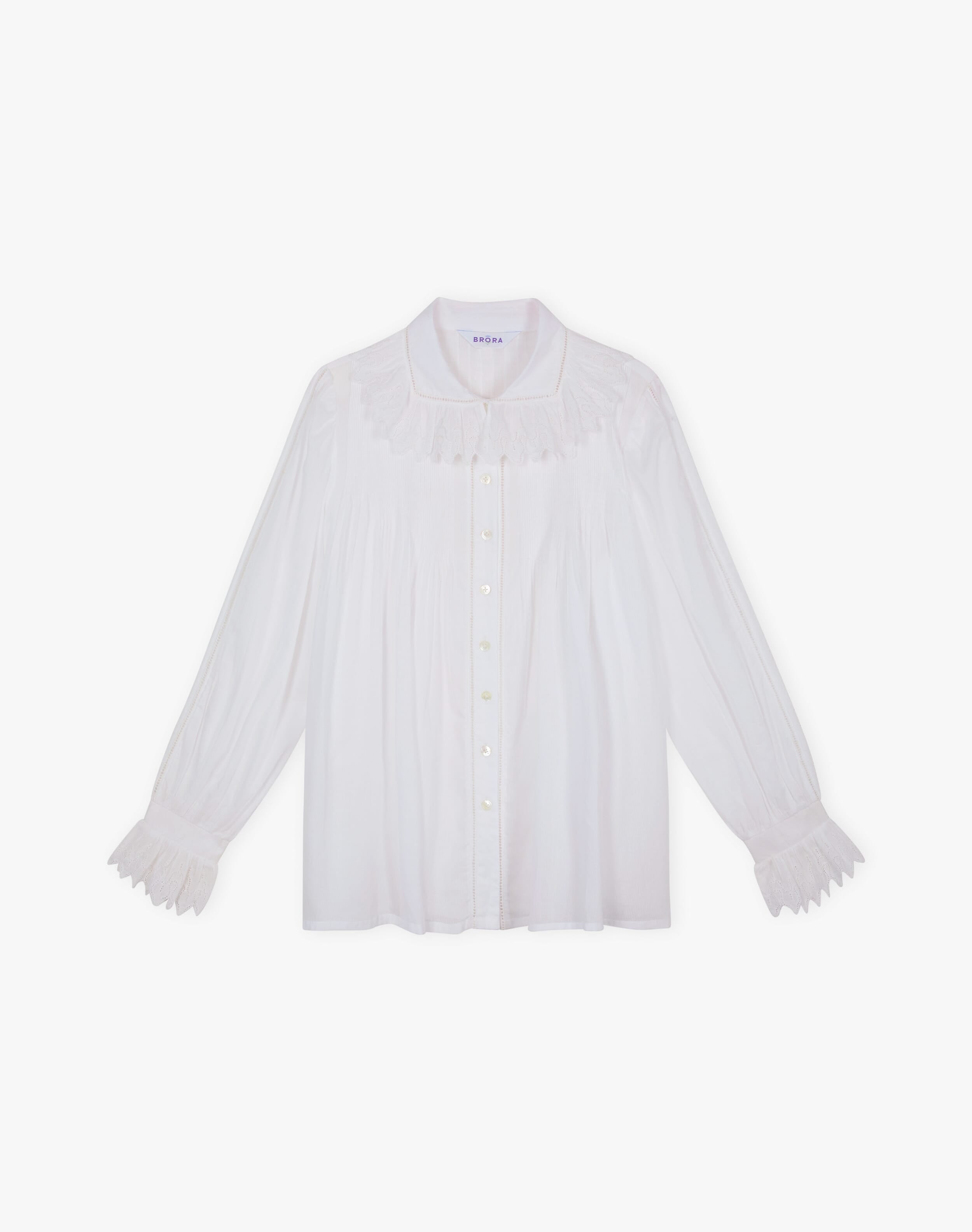 Organic Cotton Frill Collar Blouse