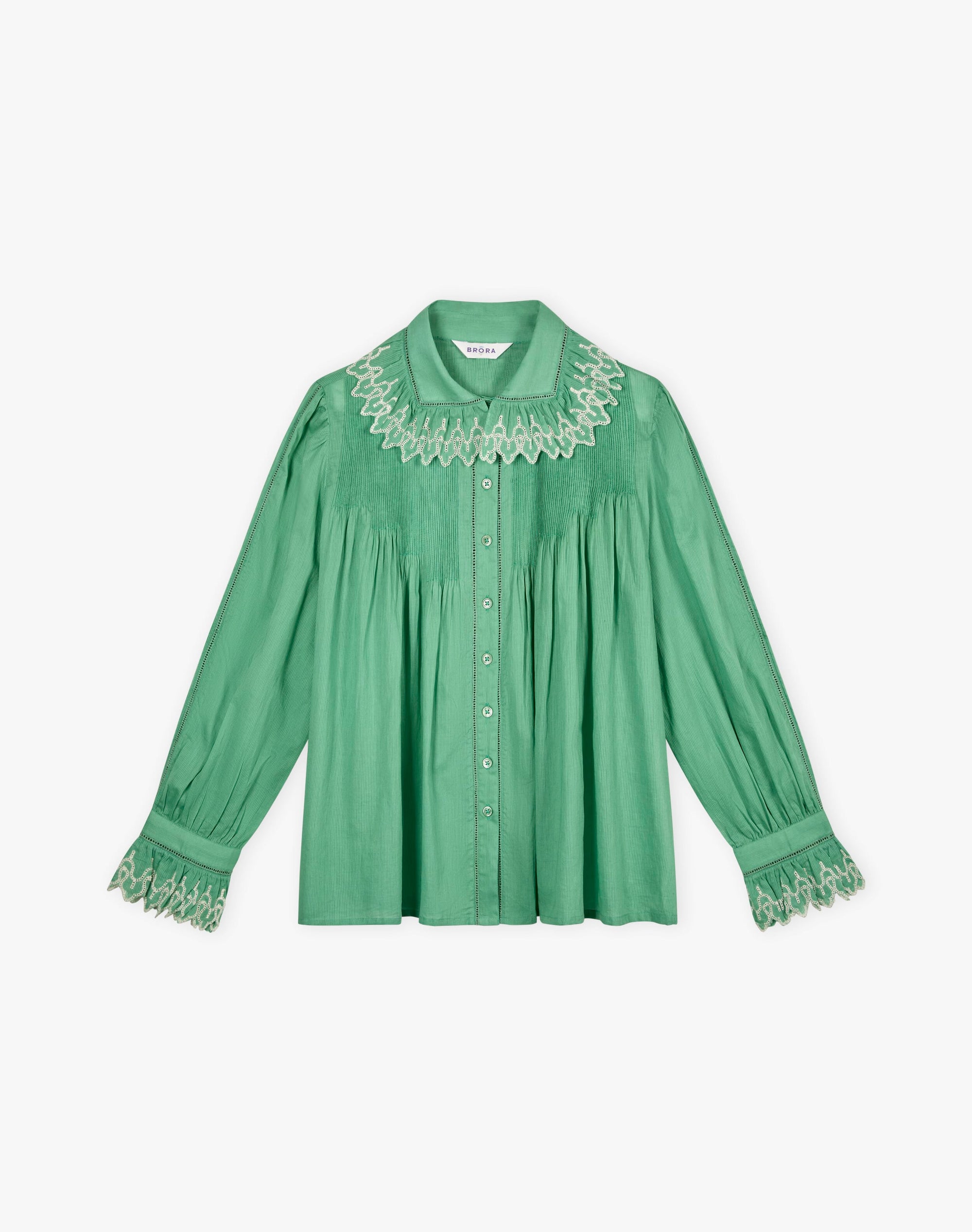 Organic Cotton Frill Collar Blouse