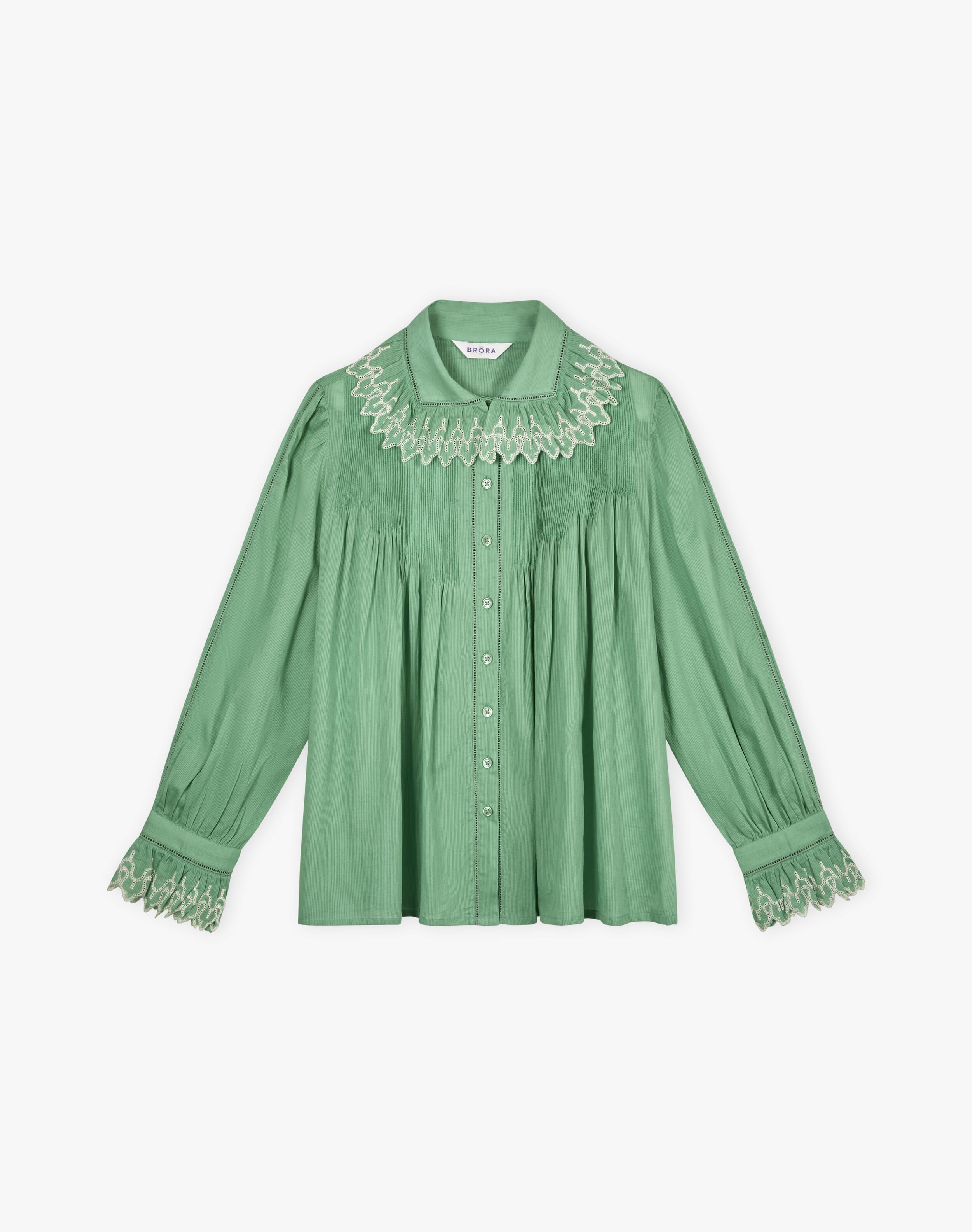 Organic Cotton Frill Collar Blouse