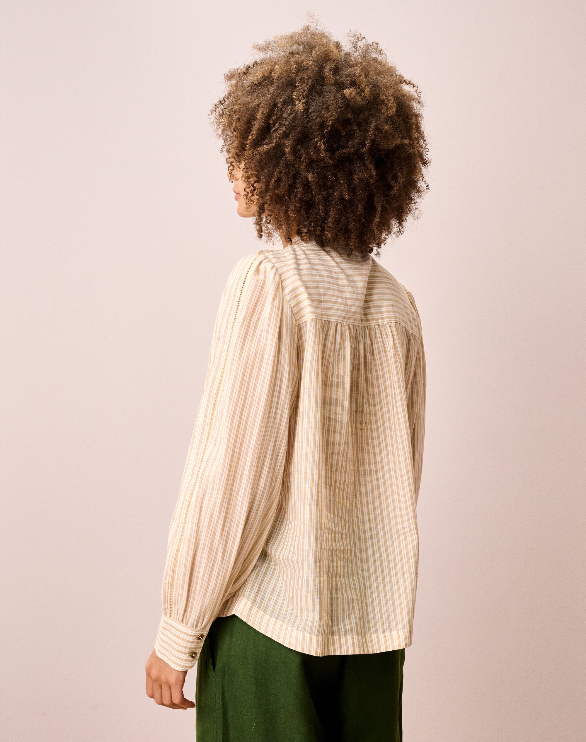 Cotton Fine Stripe Blouse