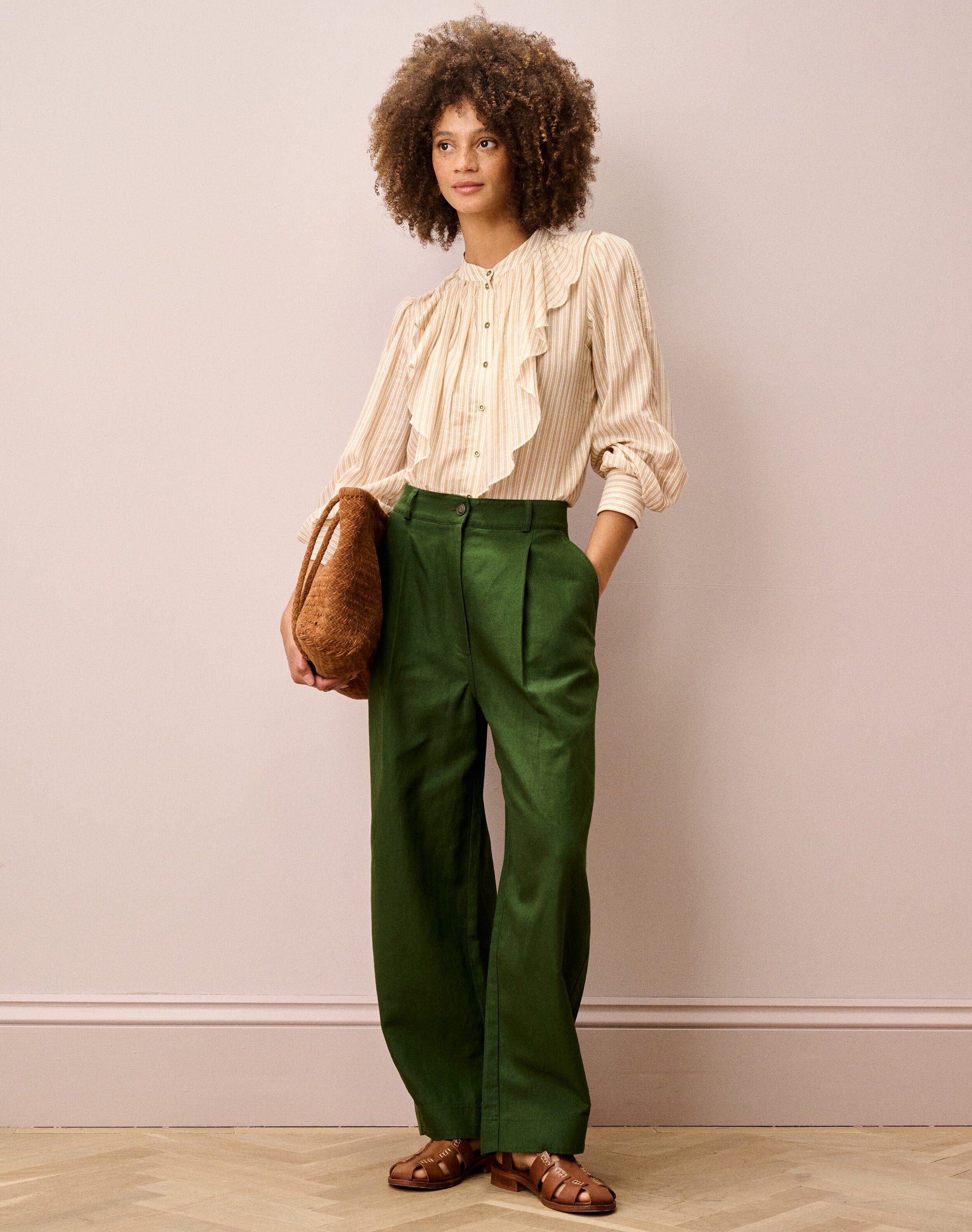 Cotton Fine Stripe Blouse