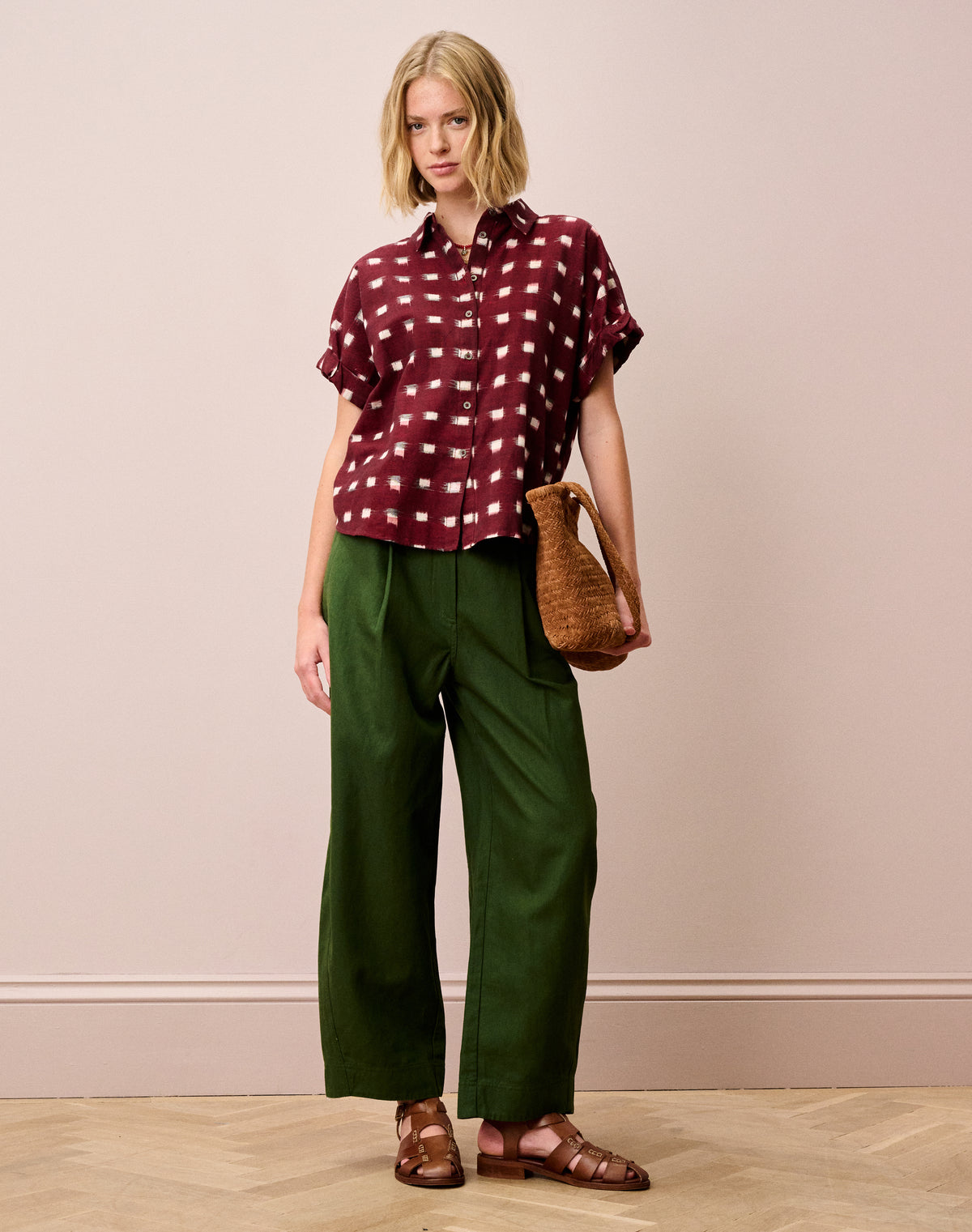 Cotton Ikat Utility Shirt