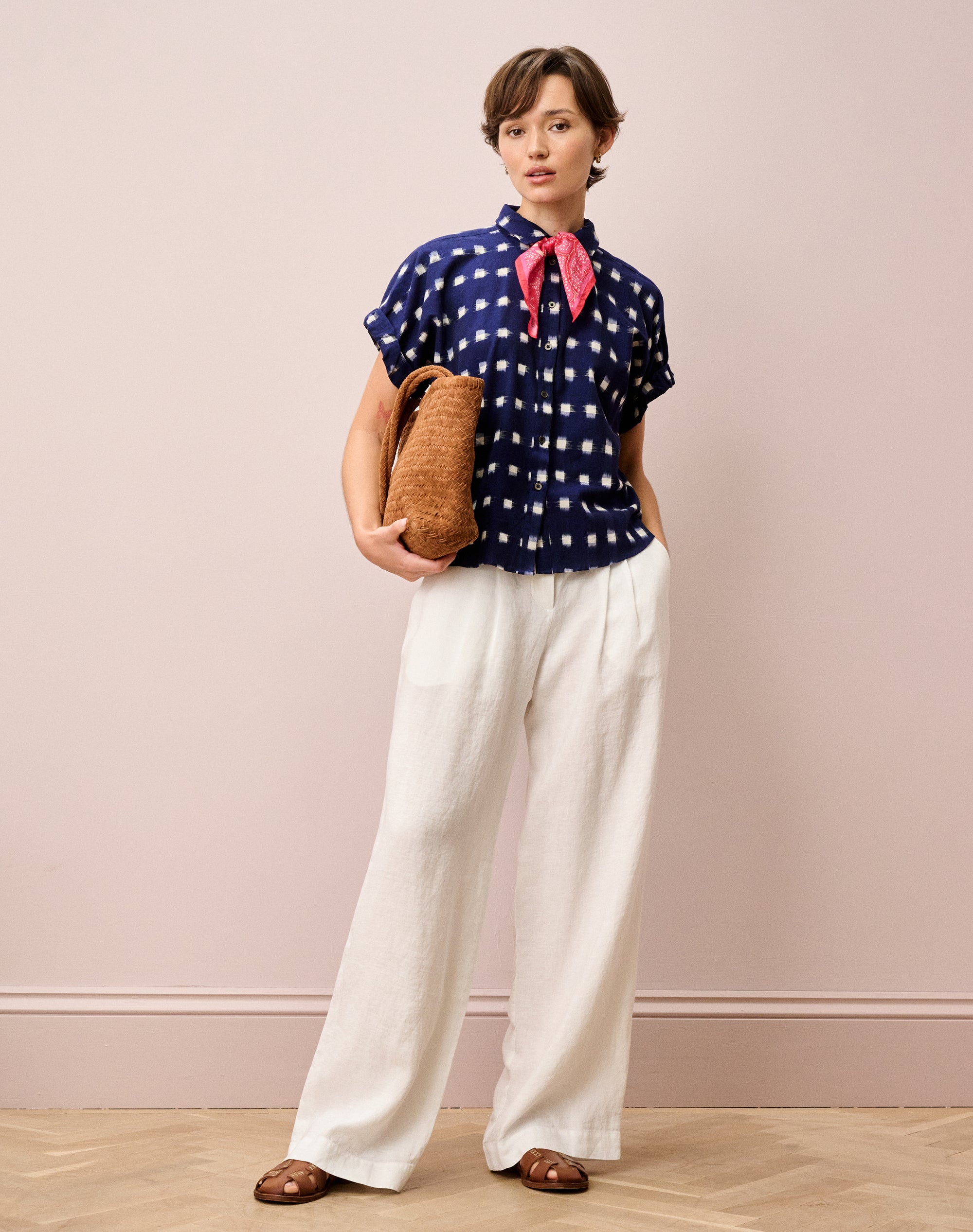 Cotton Ikat Utility Shirt