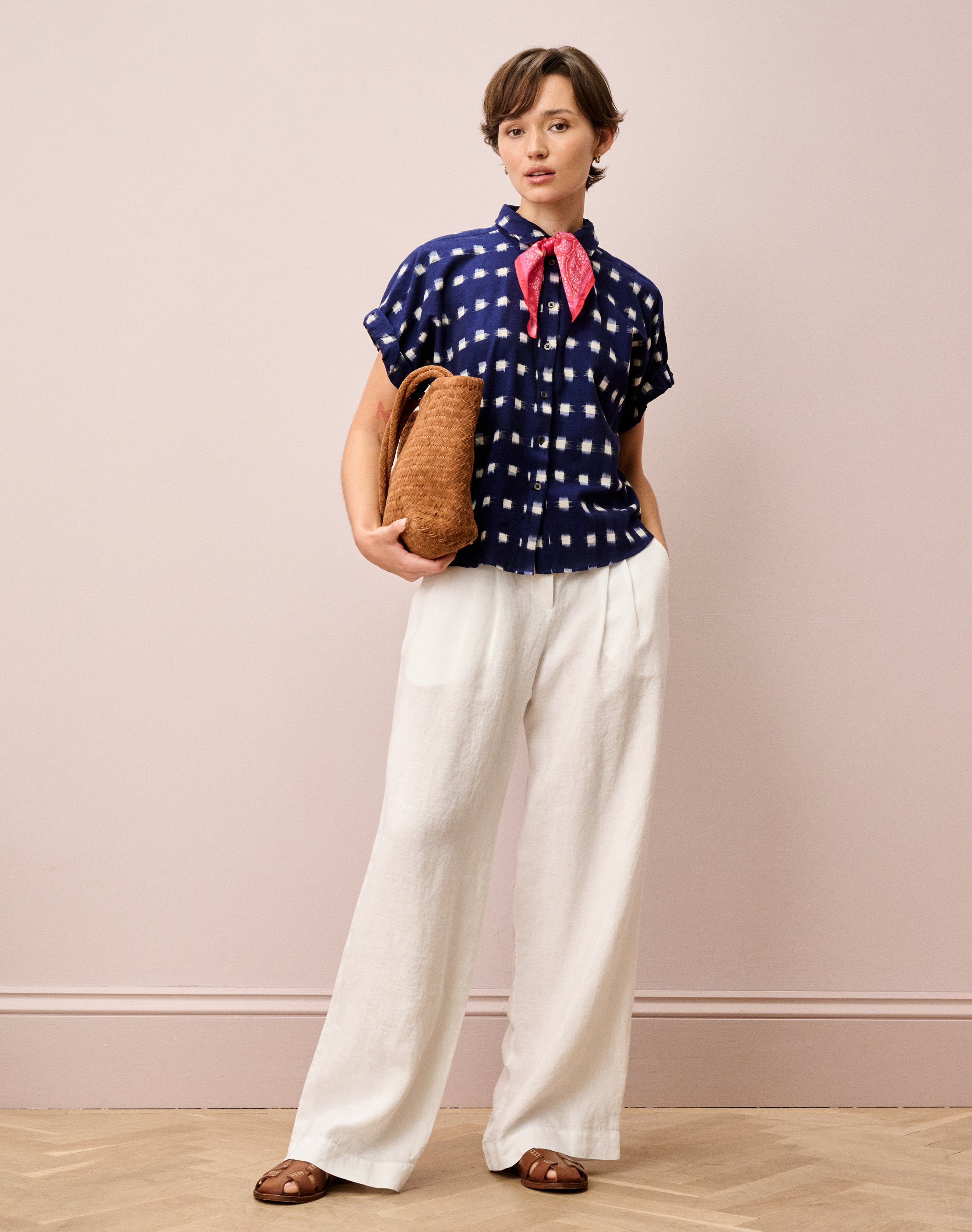 Cotton Ikat Utility Shirt