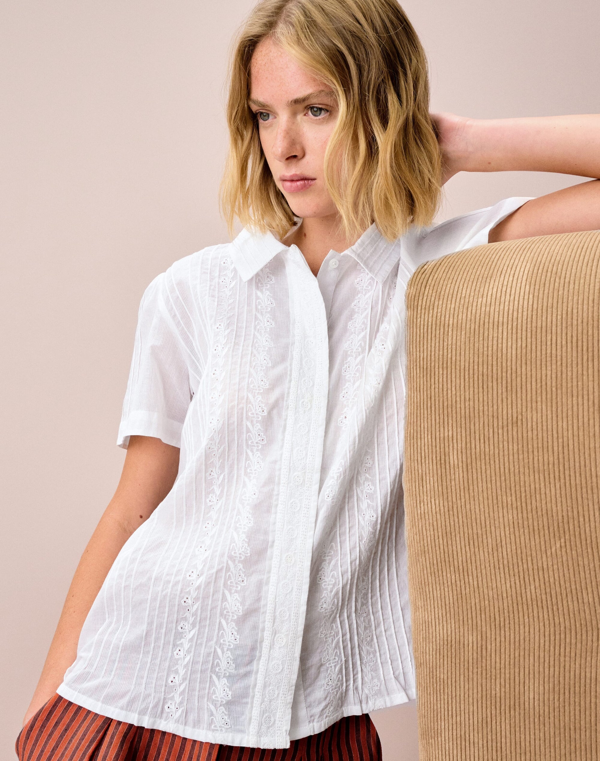 Organic Cotton Floral Motif Shirt
