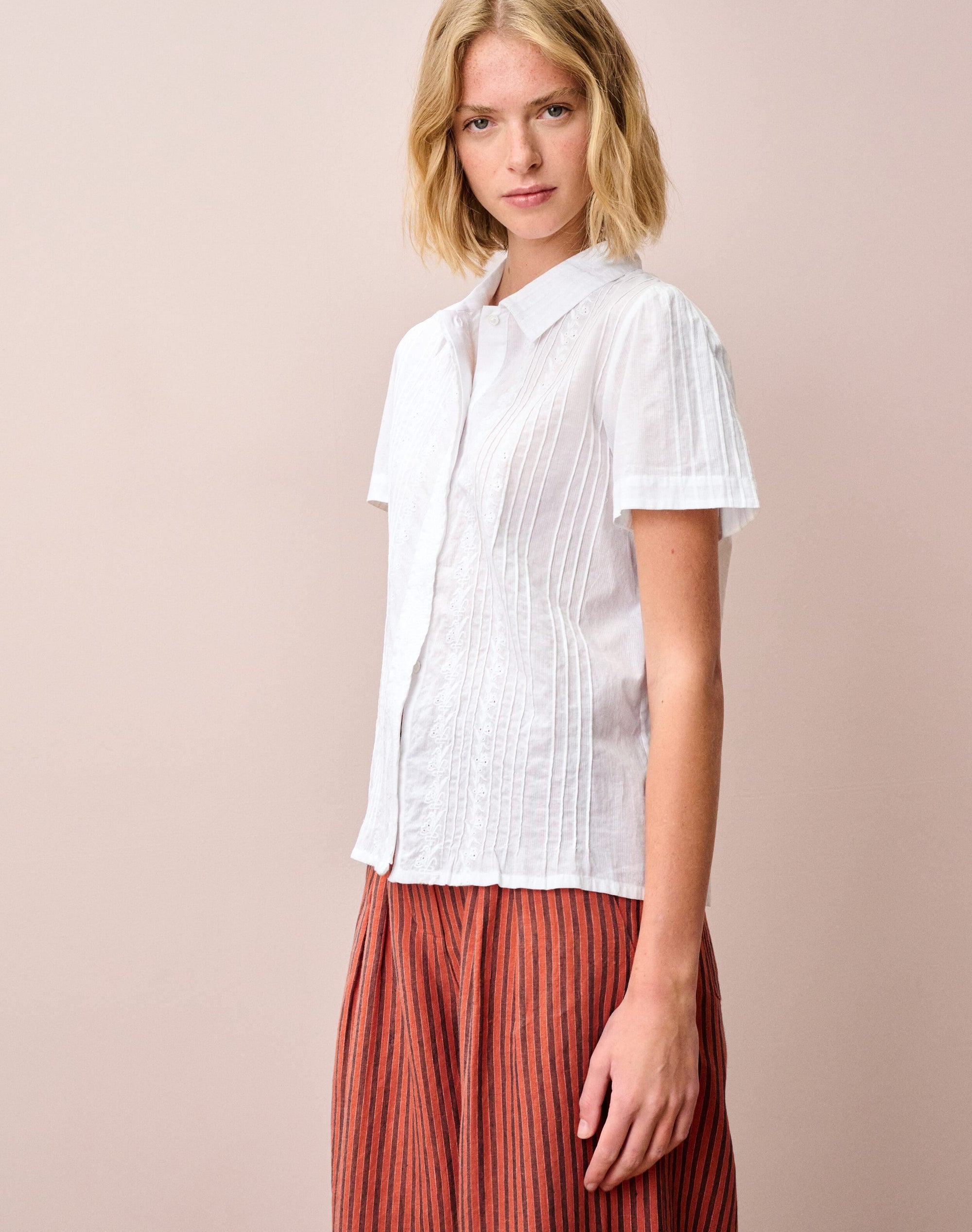 Organic Cotton Floral Motif Shirt