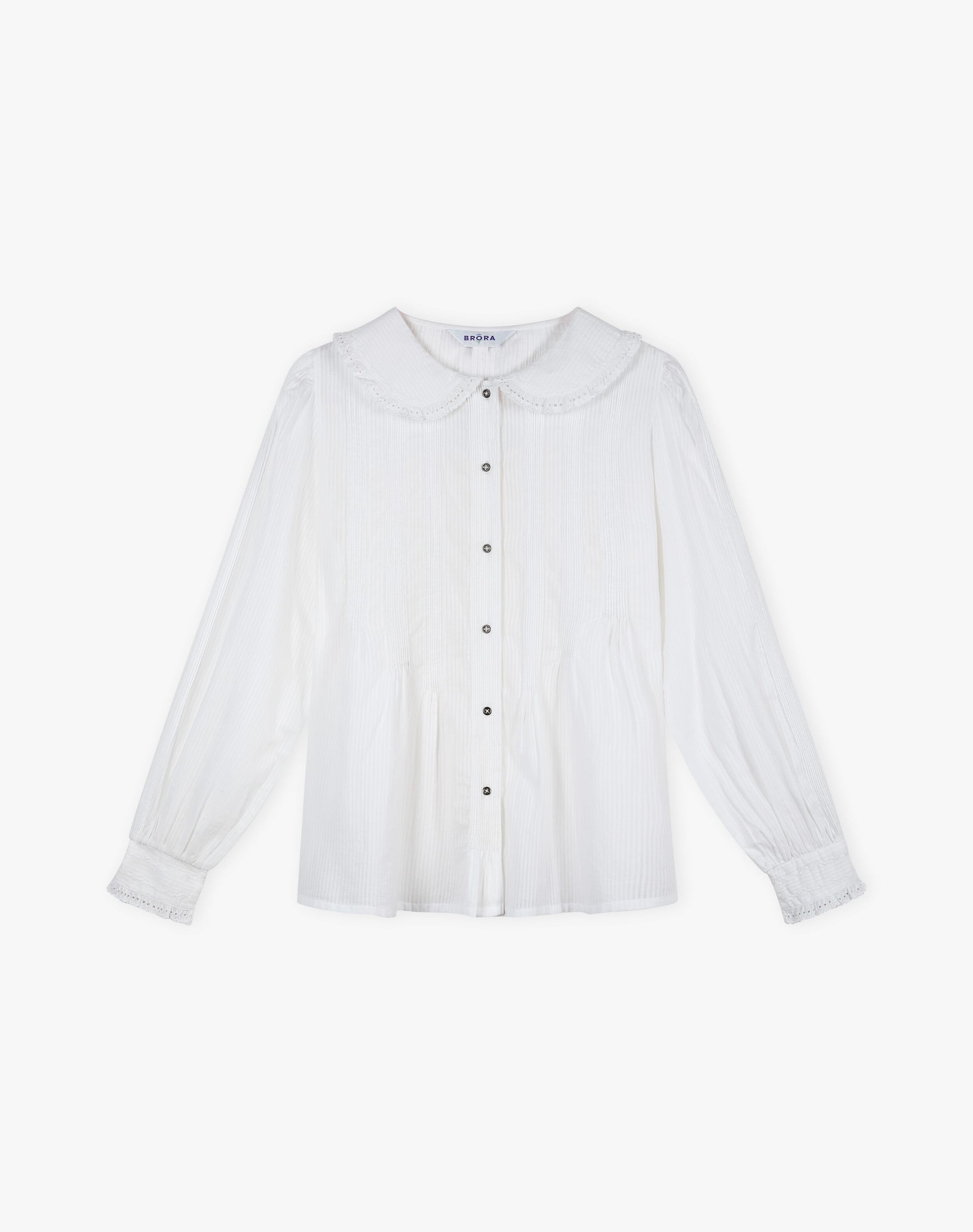 Organic Cotton Pintuck Blouse