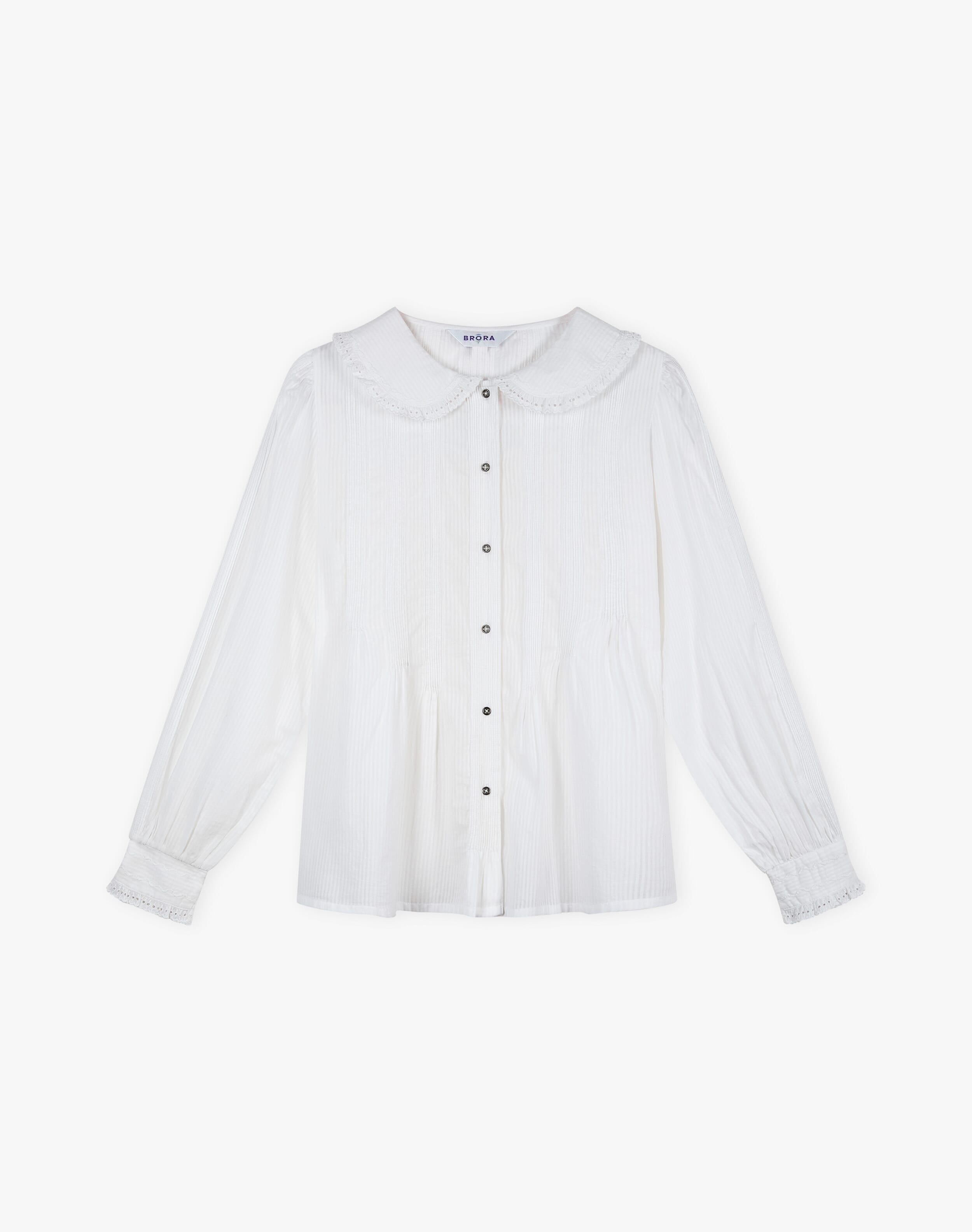 Organic Cotton Pintuck Blouse