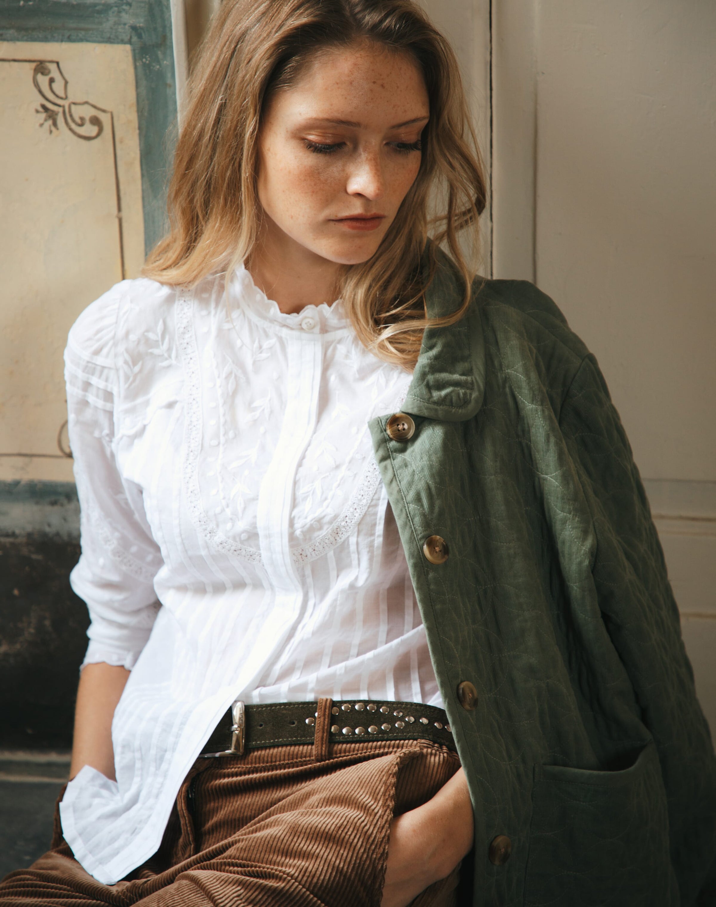 Organic Cotton Embroidered Blouse