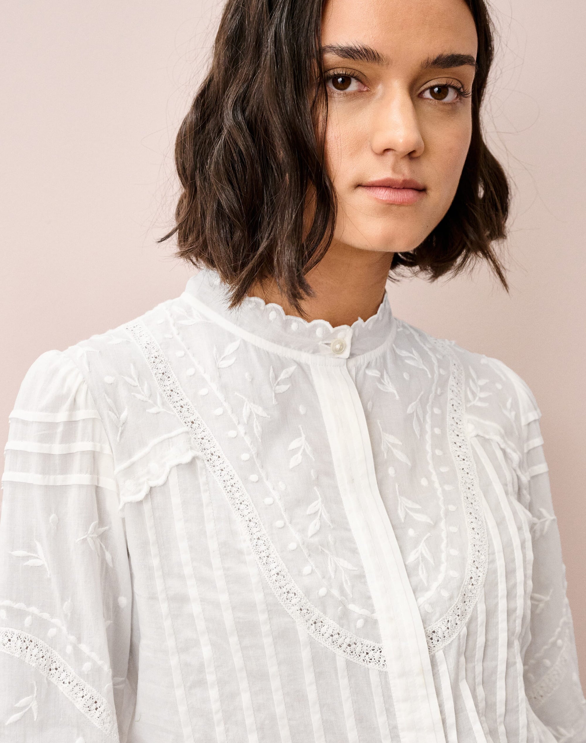 Organic Cotton Embroidered Blouse