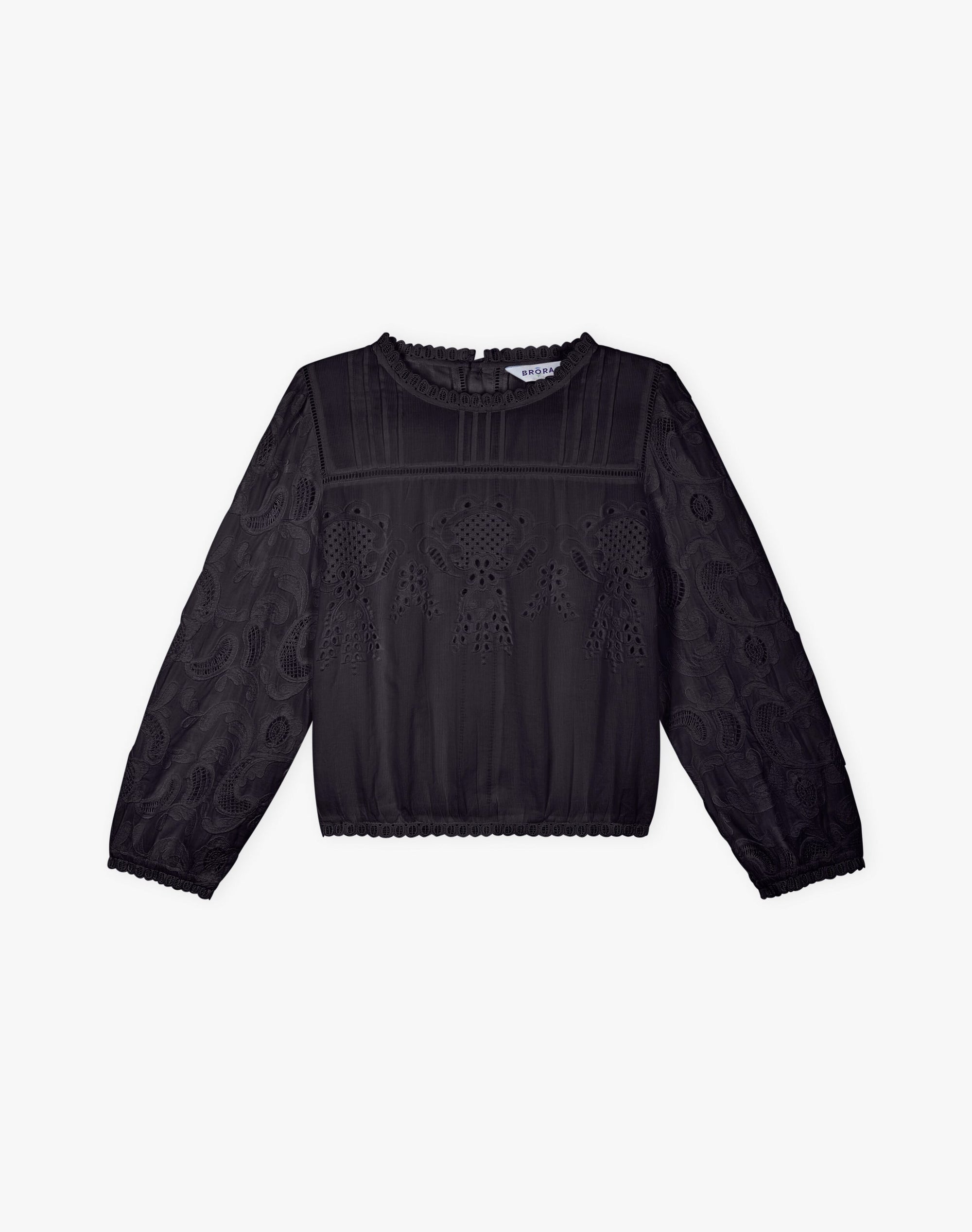 Organic Cotton Broderie Anglaise Blouse