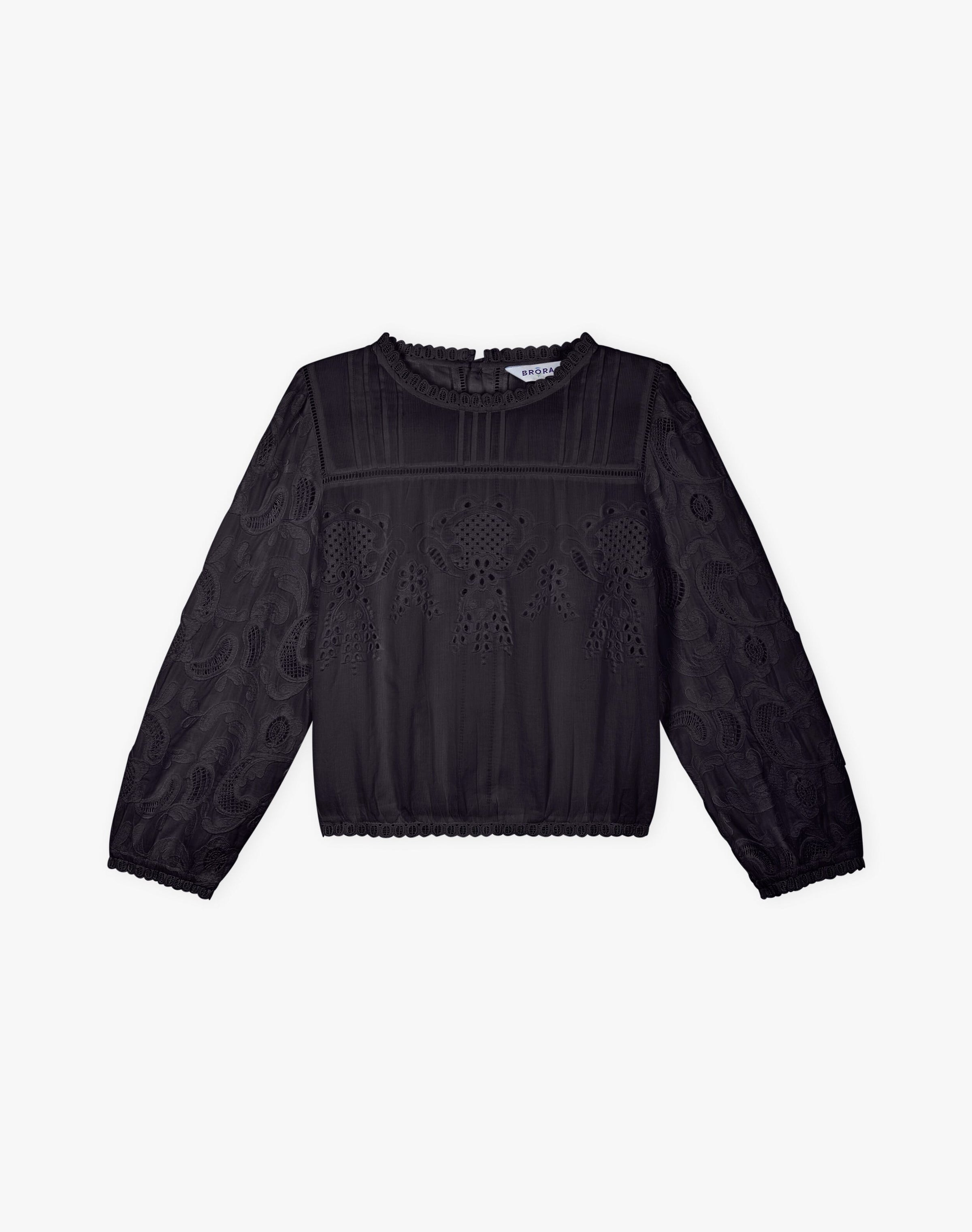 Organic Cotton Broderie Anglaise Blouse
