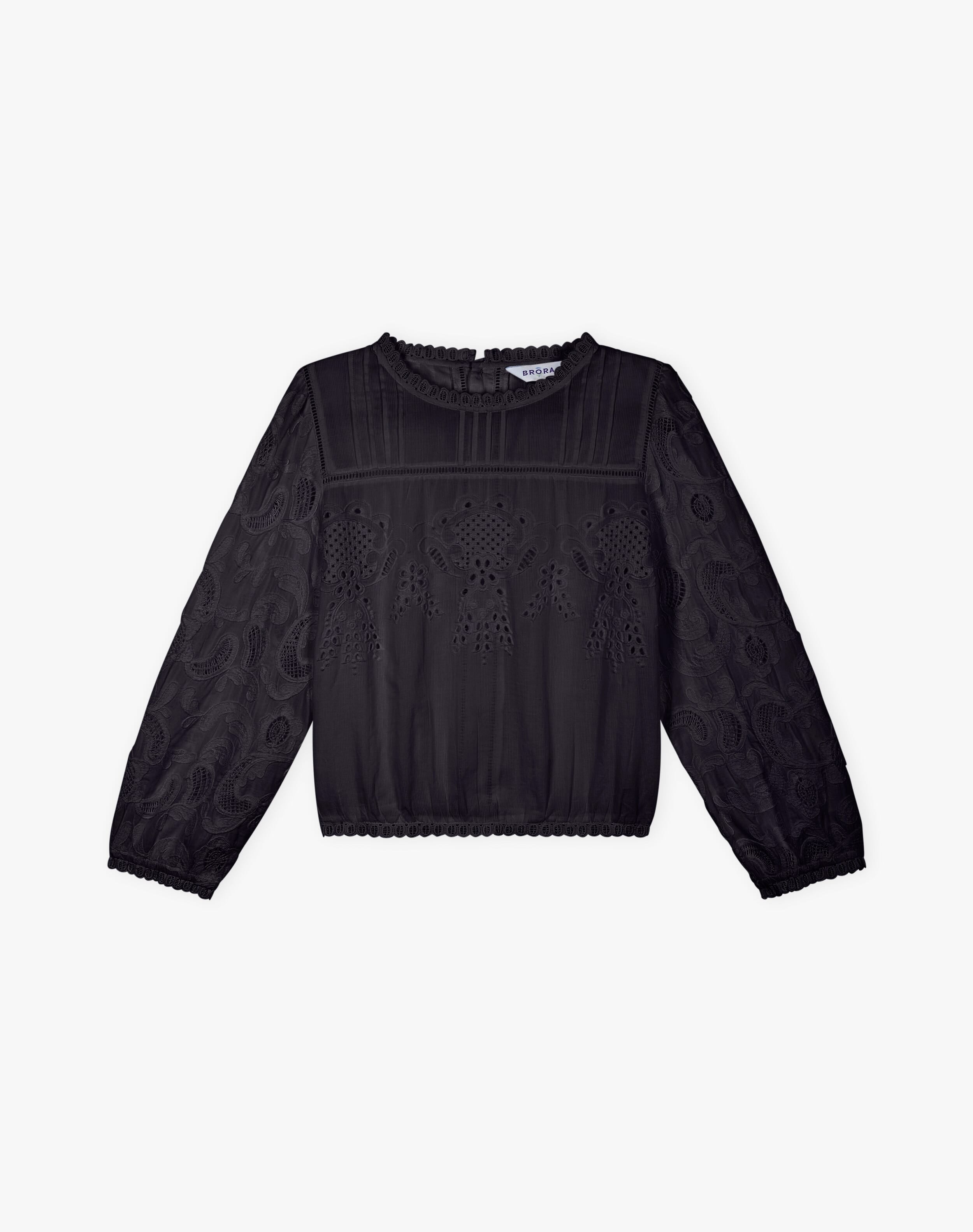 Organic Cotton Broderie Anglaise Blouse
