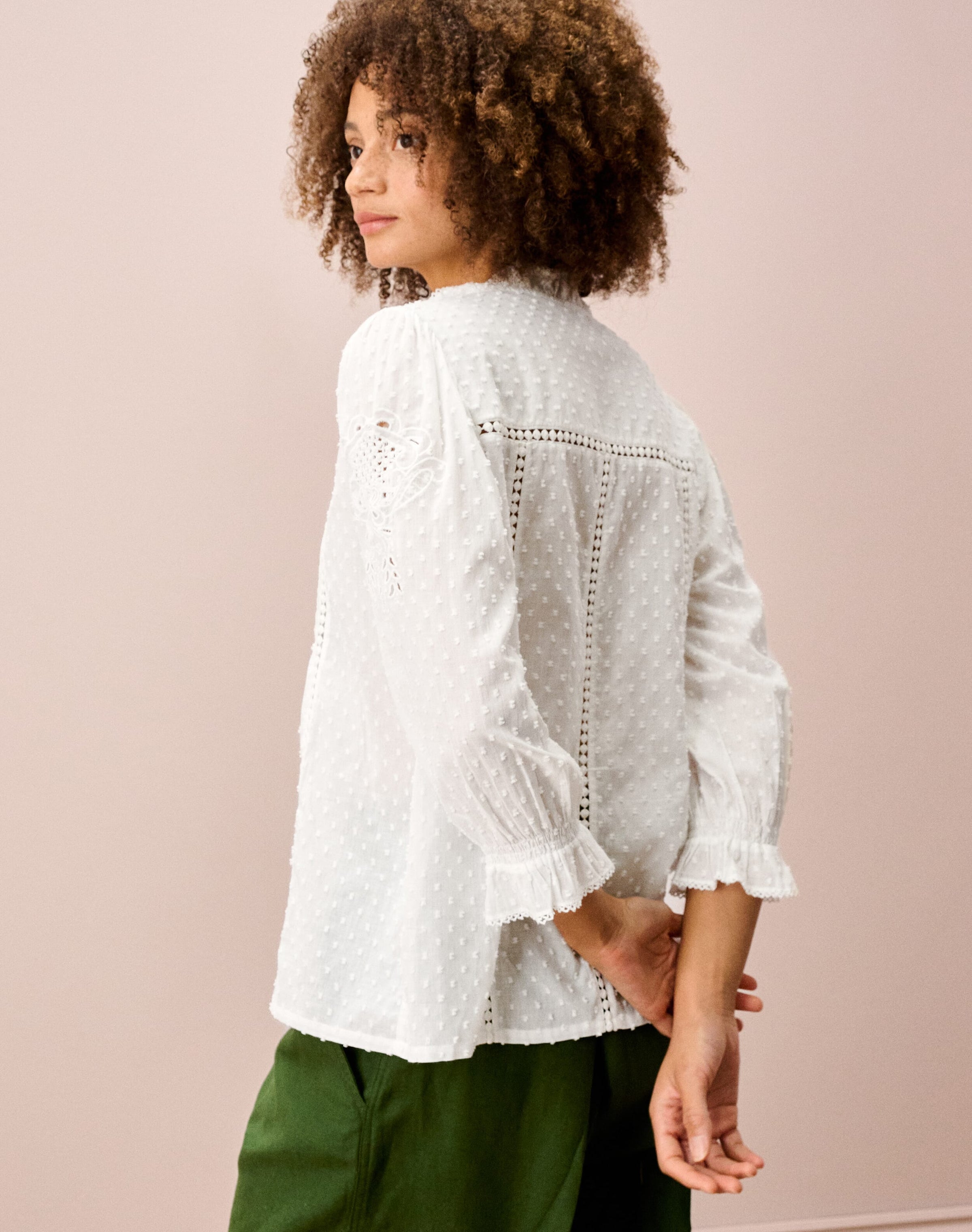 Organic Cotton Dobby Blouse