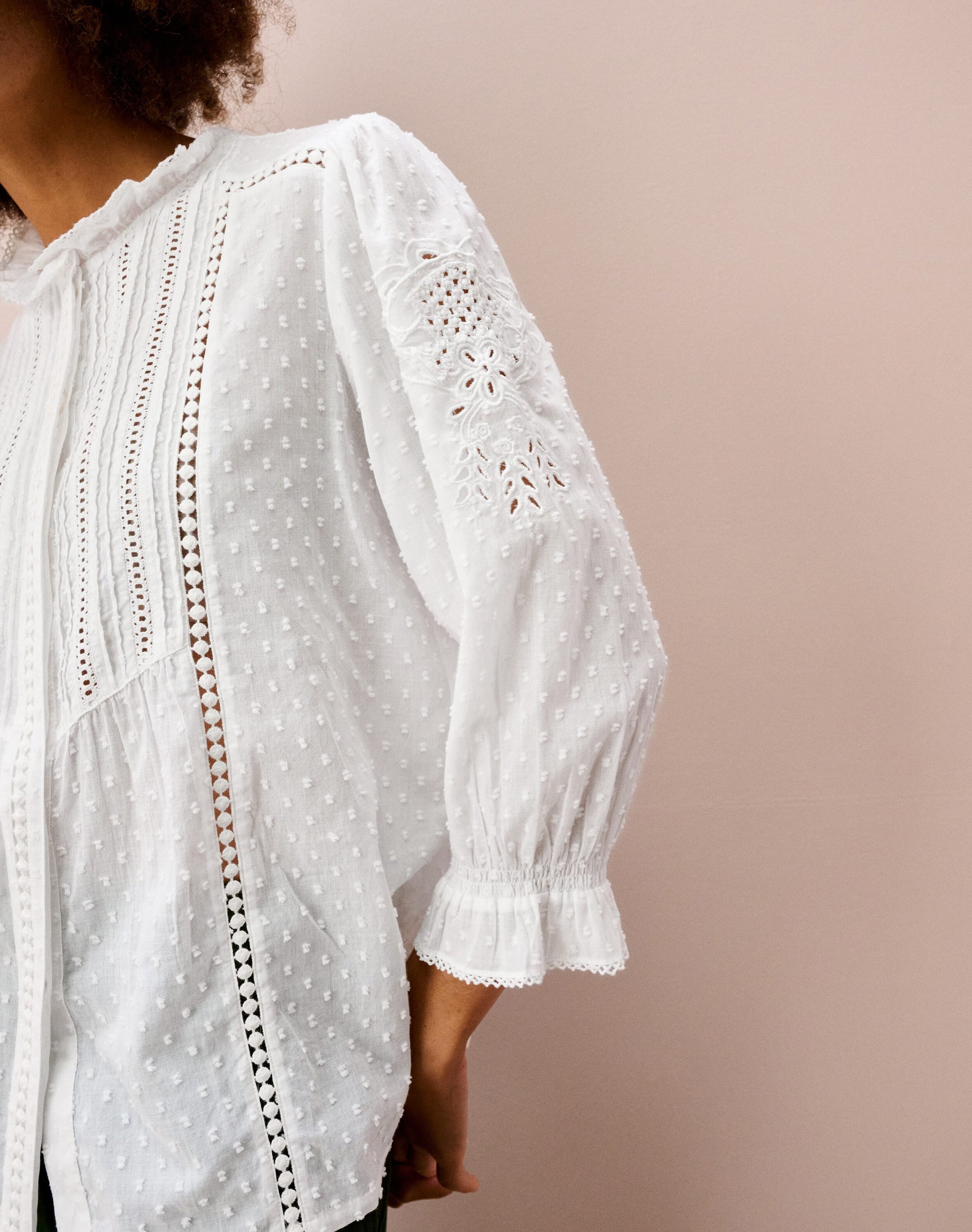 Organic Cotton Dobby Blouse