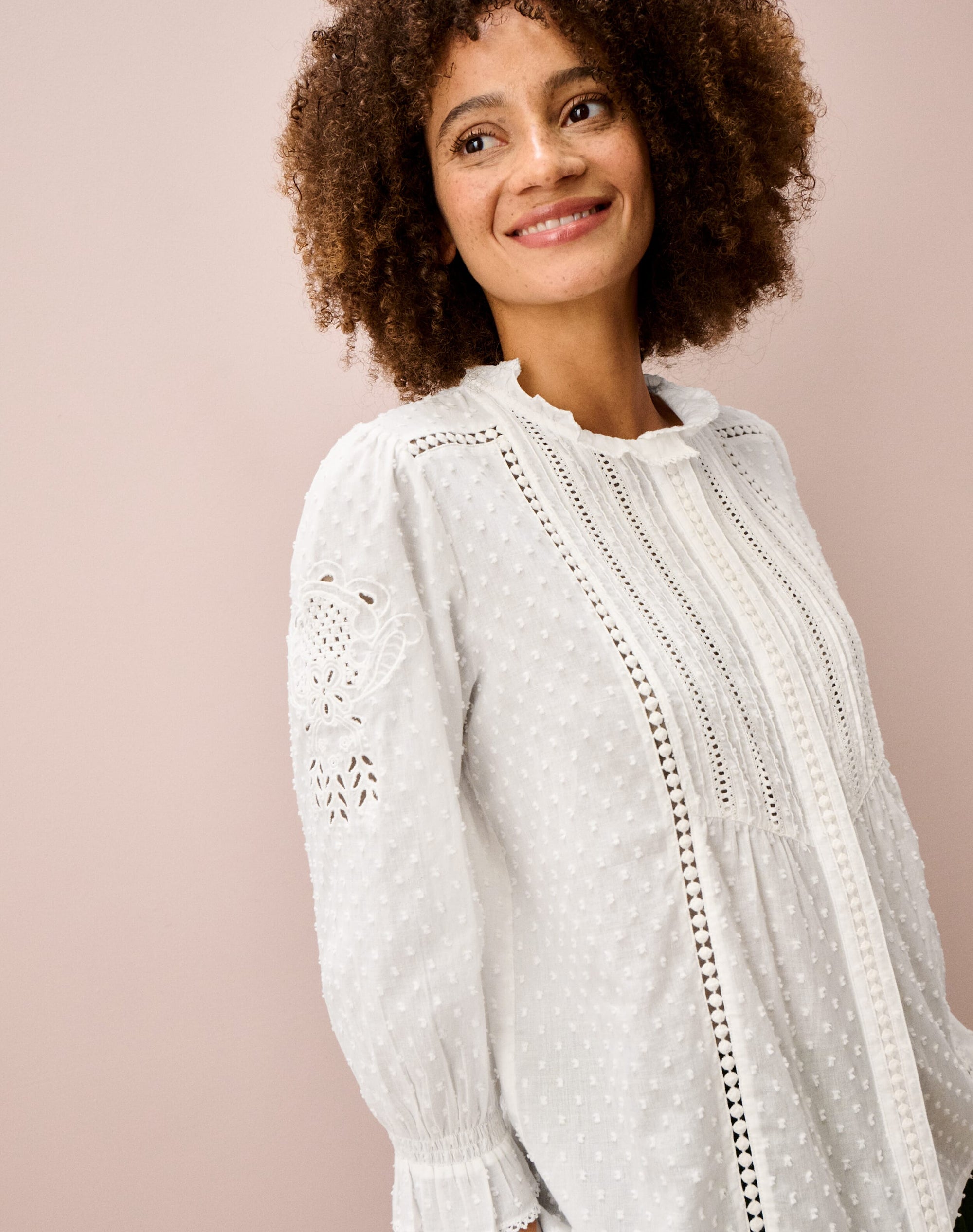 Organic Cotton Dobby Blouse