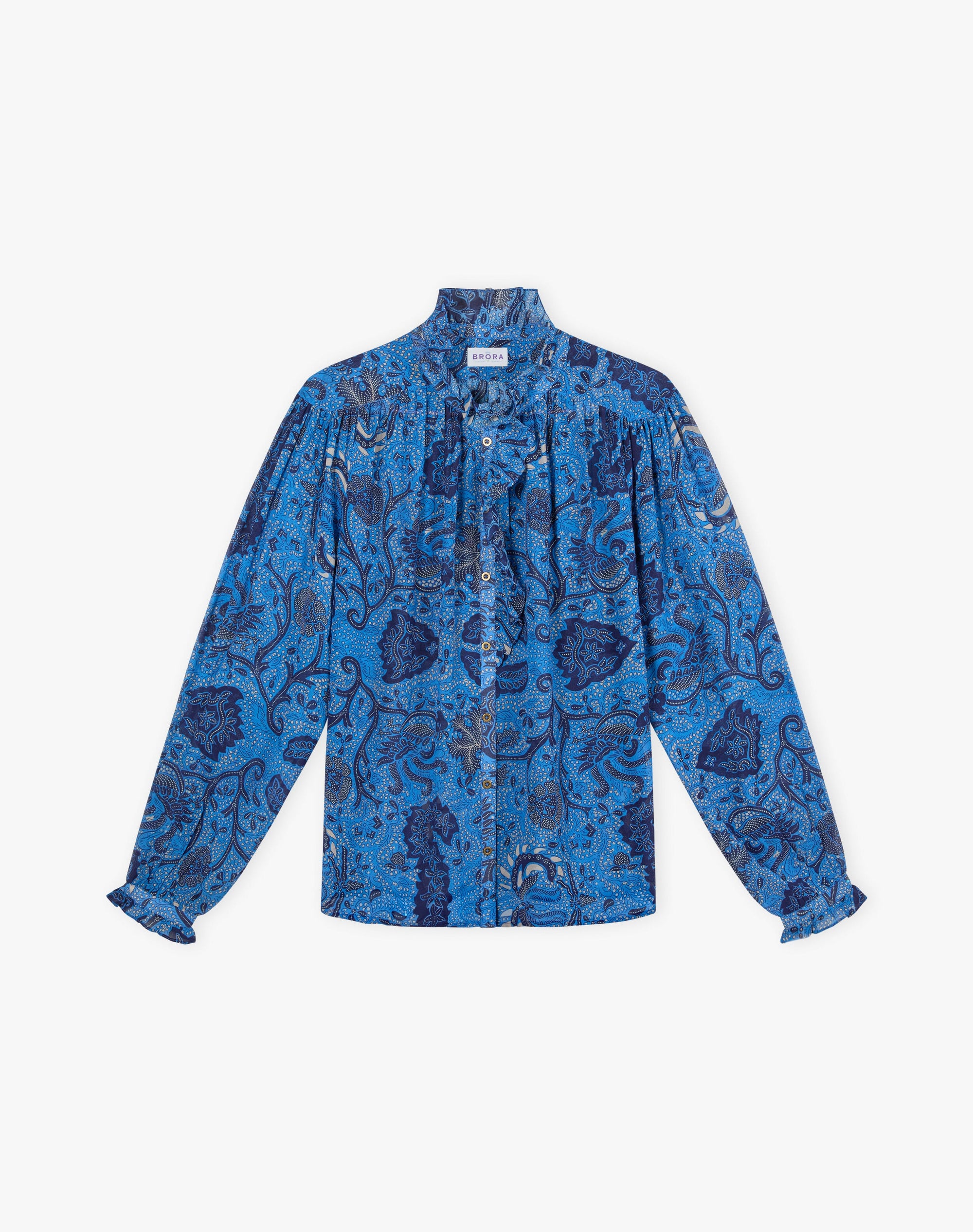 Silk Frill Front Blouse